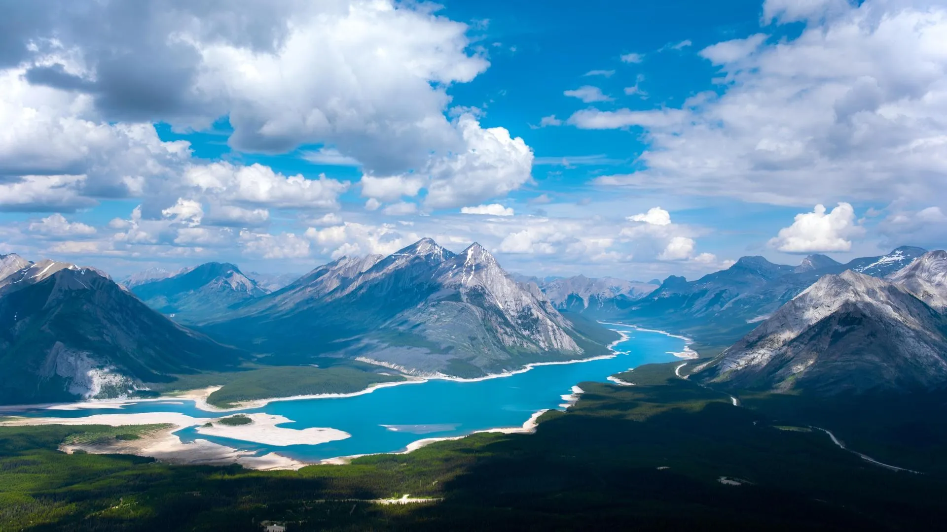风景 云 湖 山 森林 鸟瞰 天空 自然 水 雪 电脑壁纸 4K壁纸