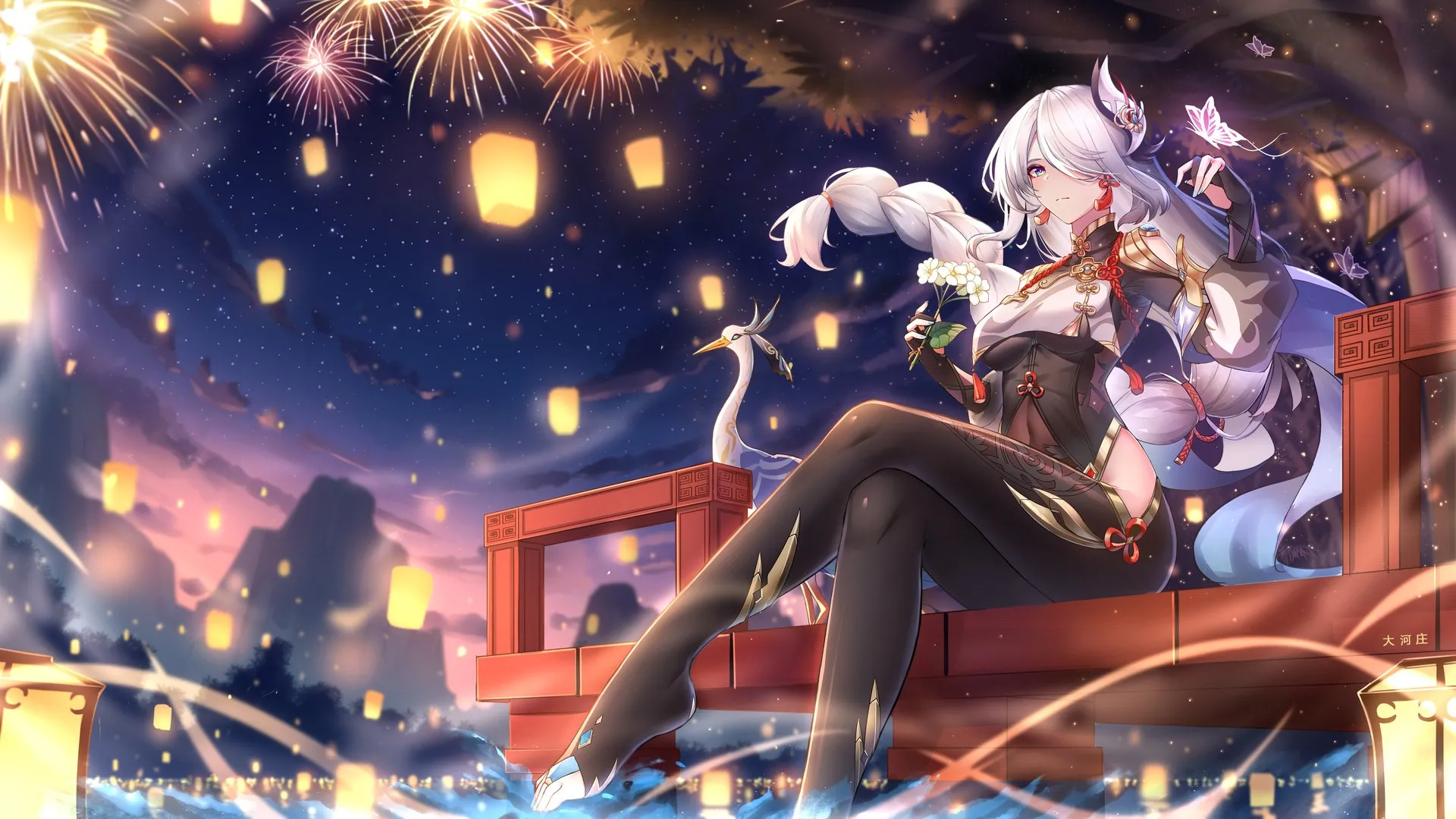 脚 动漫 动漫女孩 原神 电脑壁纸 4K壁纸