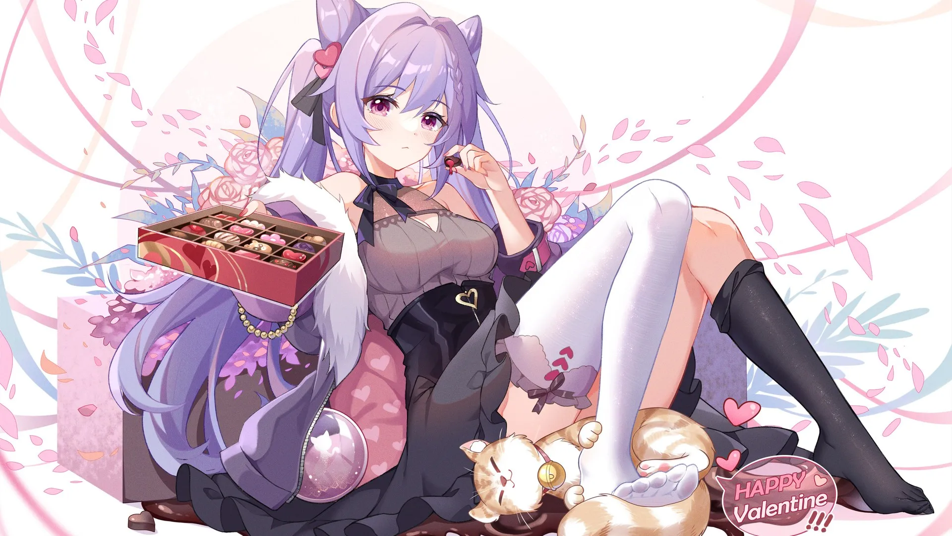 动漫 动漫女孩 原神 艺术作品 情人节 电脑壁纸 4K壁纸