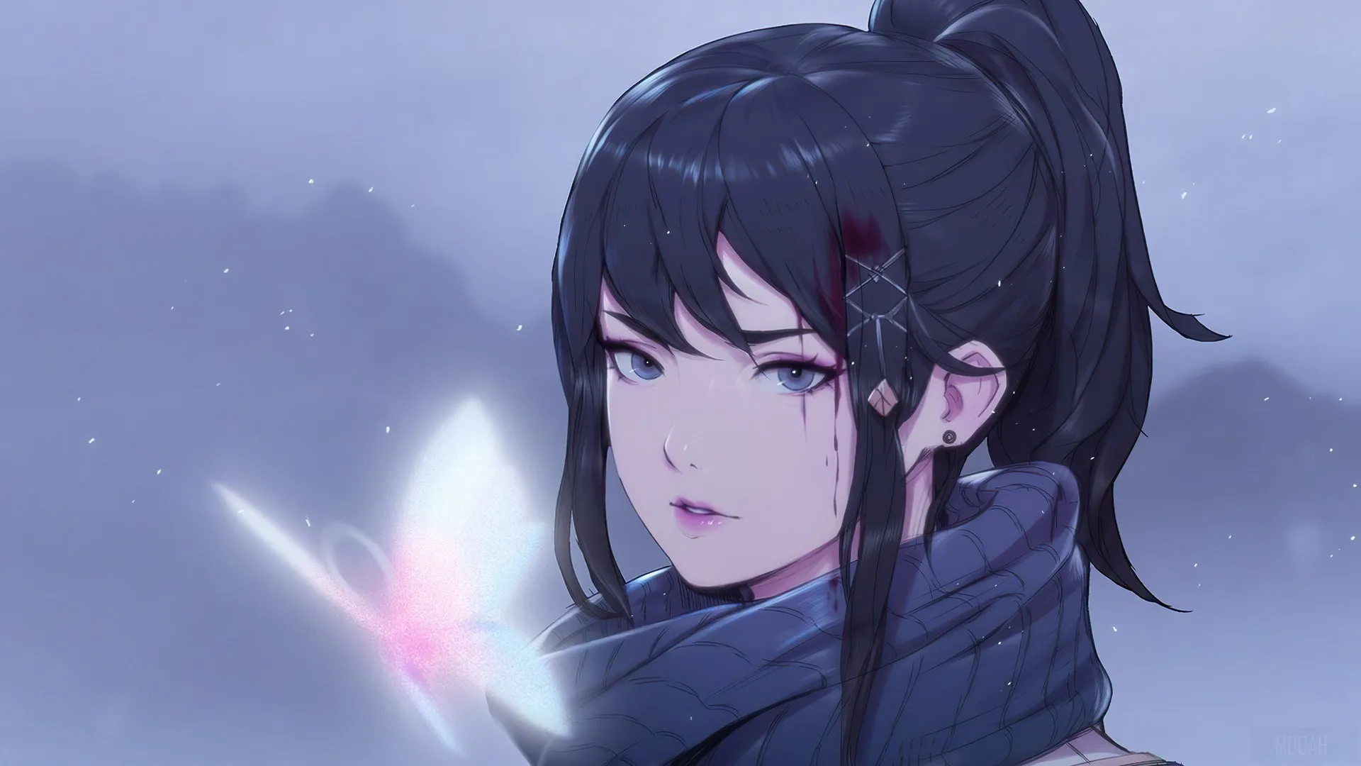 奇幻女孩 女战士 动漫女孩 动漫 电脑壁纸 4K壁纸