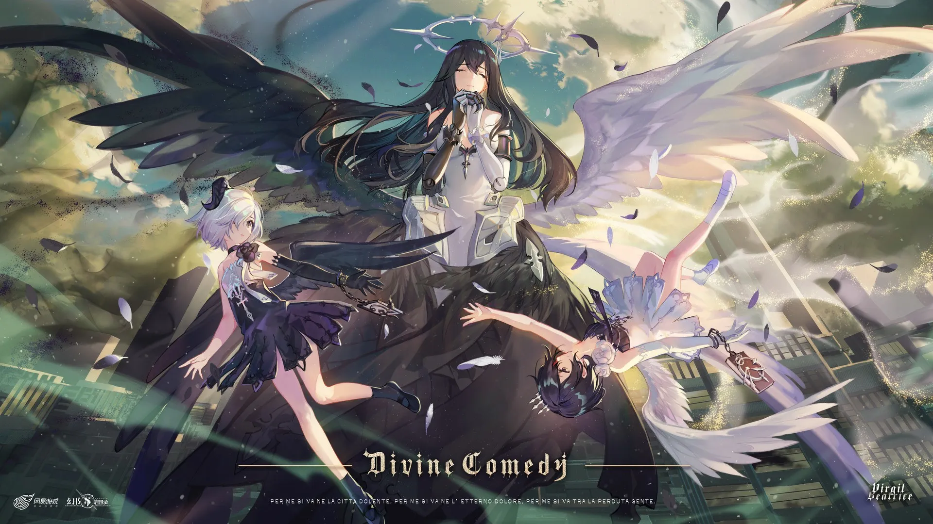 妇女组 动漫 动漫女孩 AI艺术 肖像 翅膀 衣服 电脑壁纸 8K壁纸