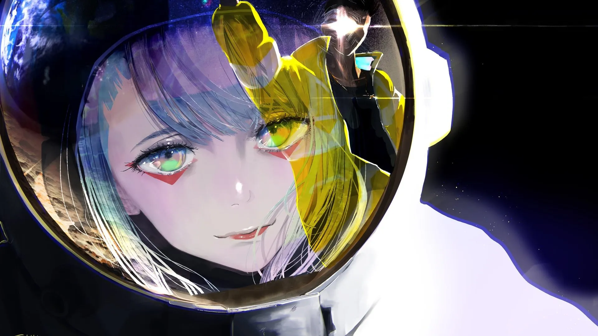 太空 宇航服 动漫 电脑壁纸 4K壁纸