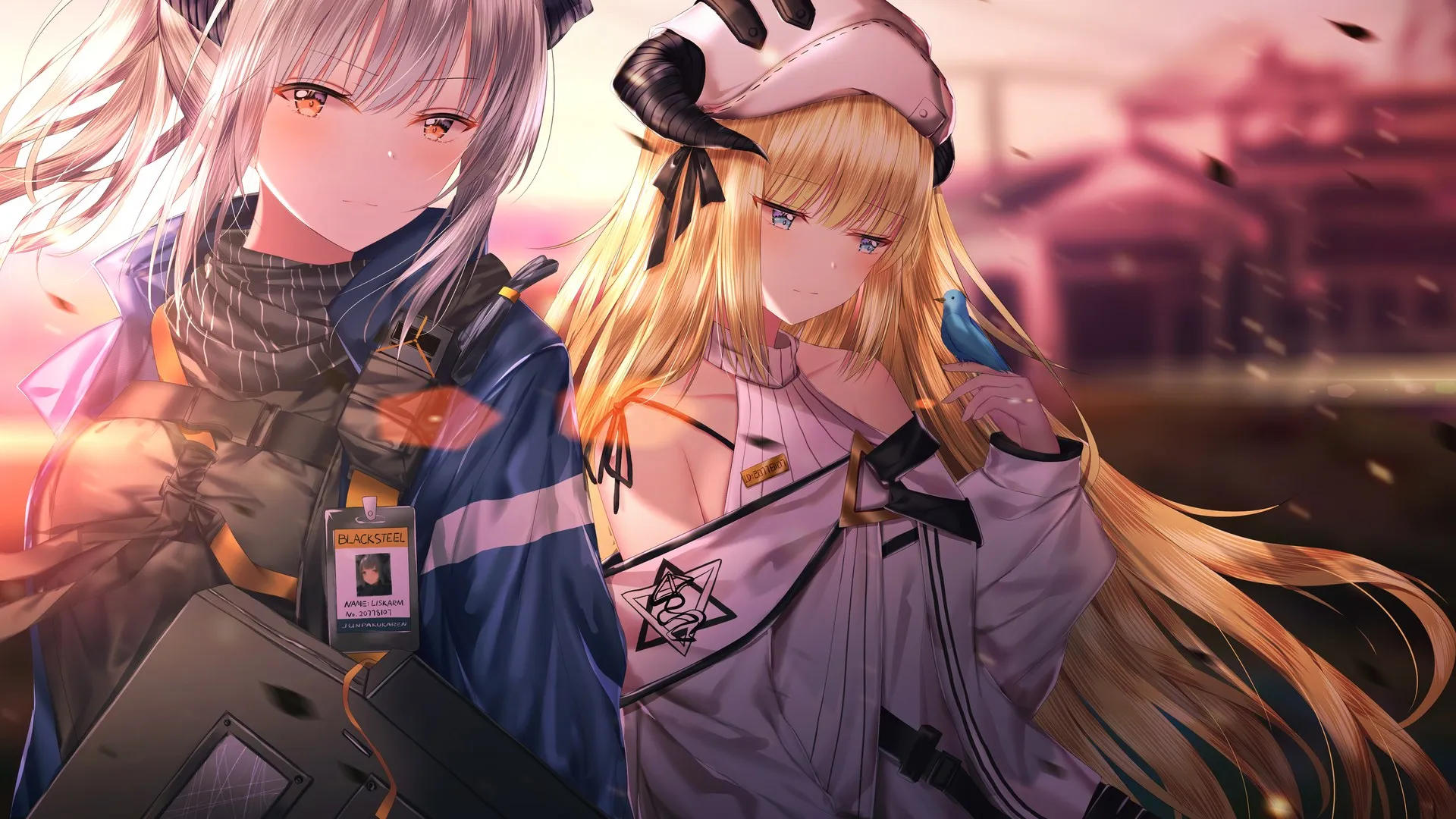 女孩 奇幻女孩 白发 金发 长发 蓝眼睛 电脑壁纸 4K壁纸