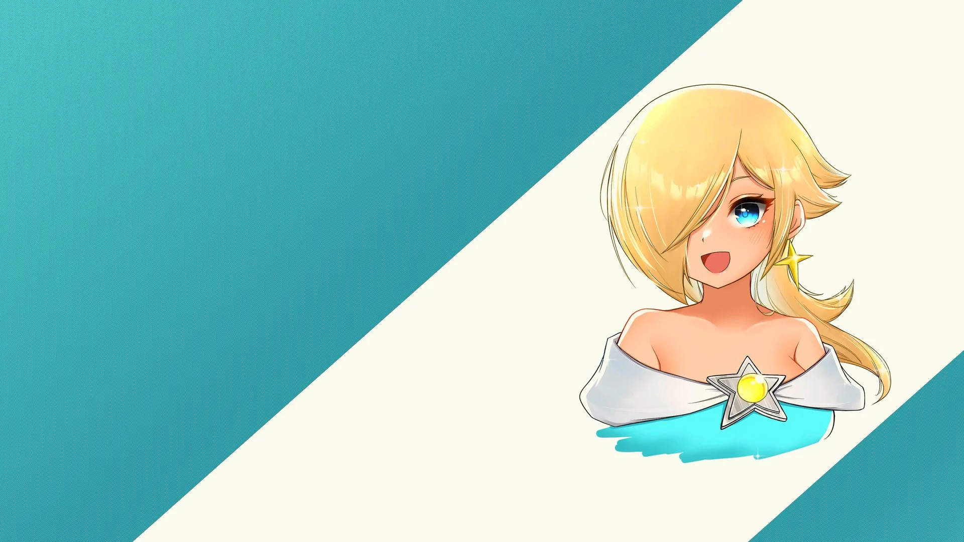 公主 金发 长发 蓝眼睛 耳环 珠宝 视频游戏 视频游戏女孩 连衣裙 电脑壁纸 4K壁纸