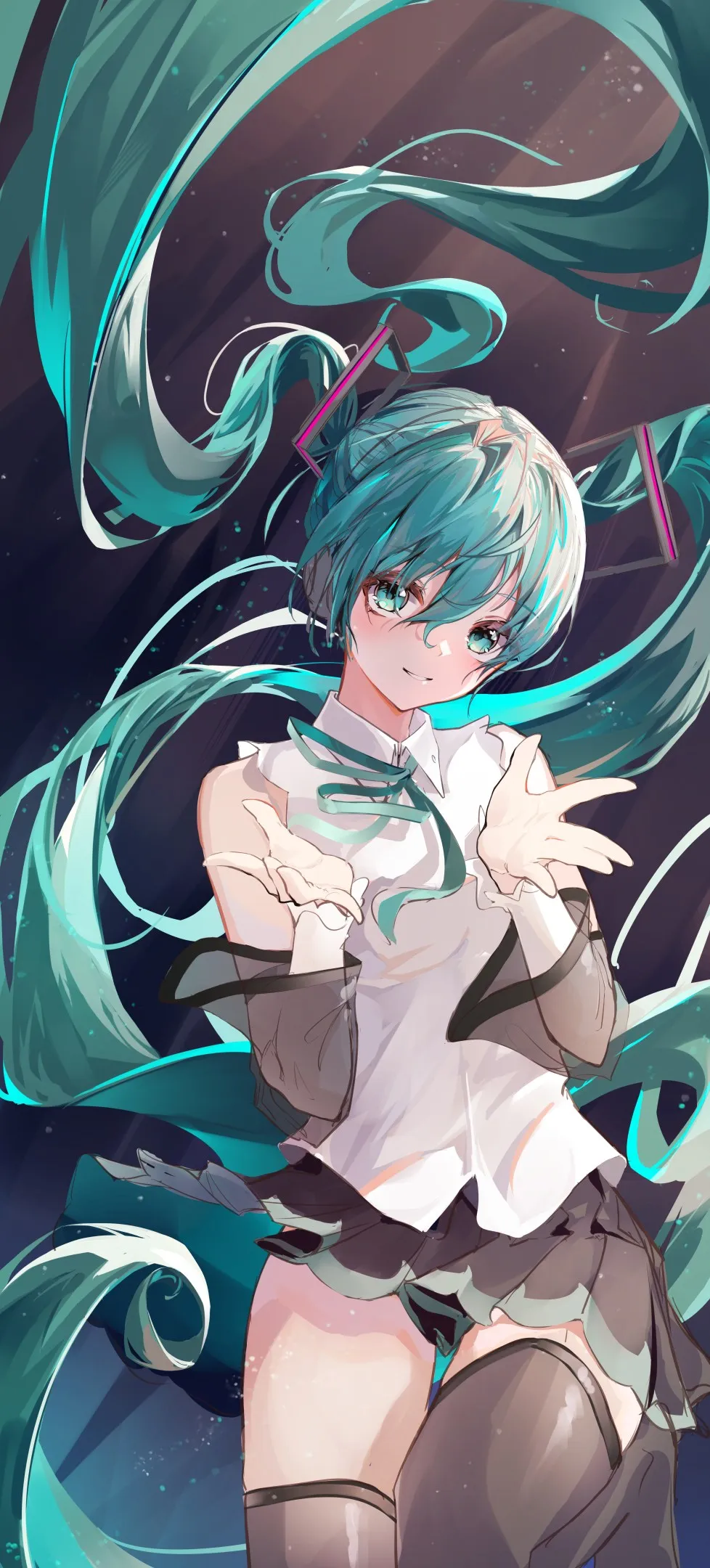 初音未来 动漫 动漫女孩 手机壁纸 4K壁纸