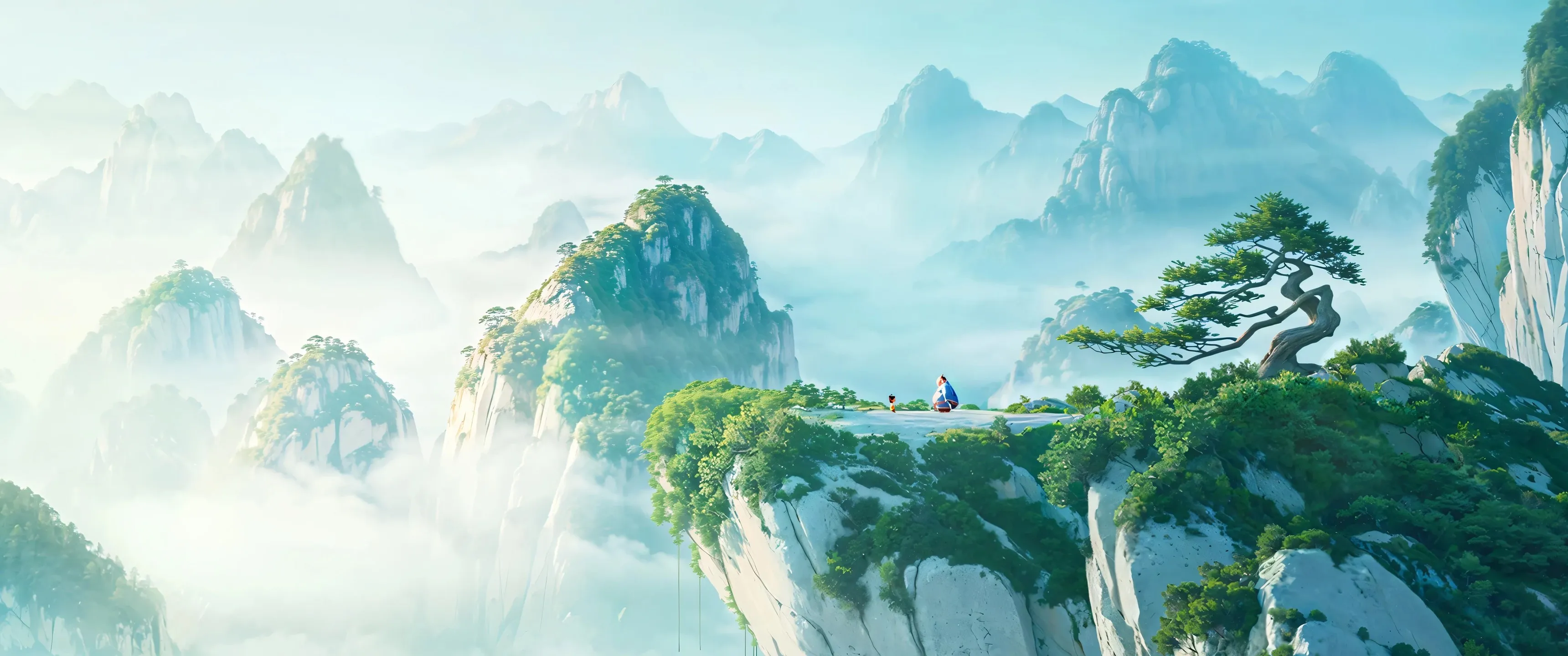 哪吒 魔童闹海 唯美 风景 4K 壁纸 带鱼屏 2K壁纸