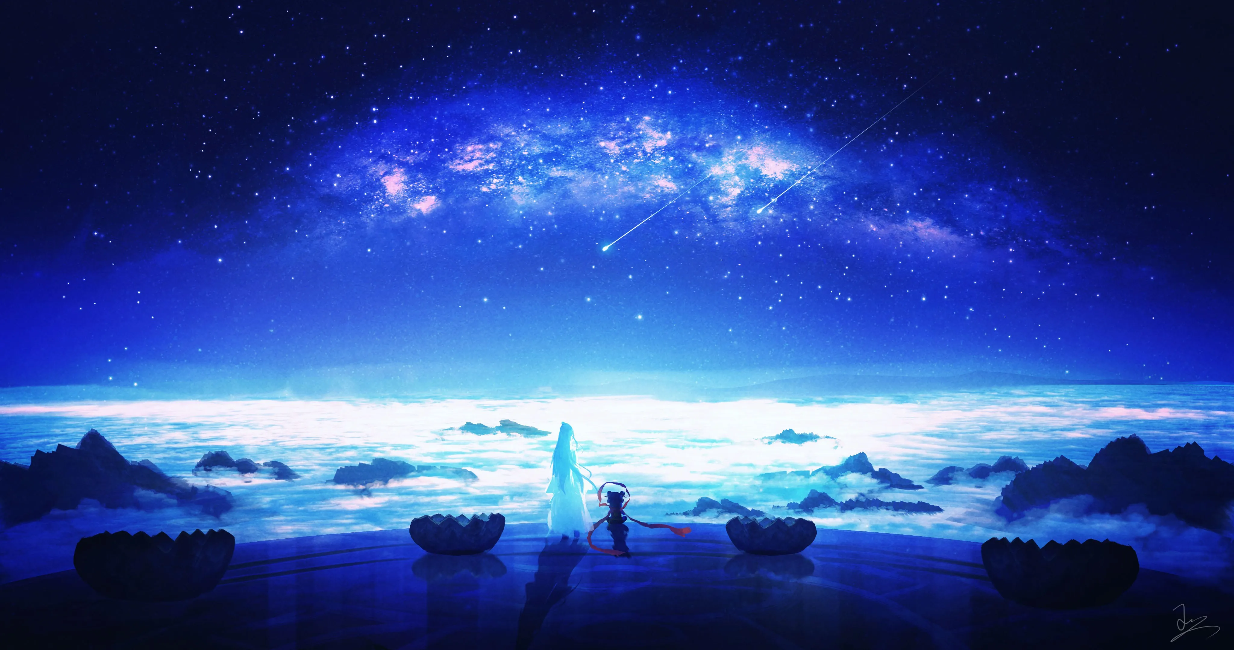 电影 哪吒 星空 魔童闹海 4K壁纸