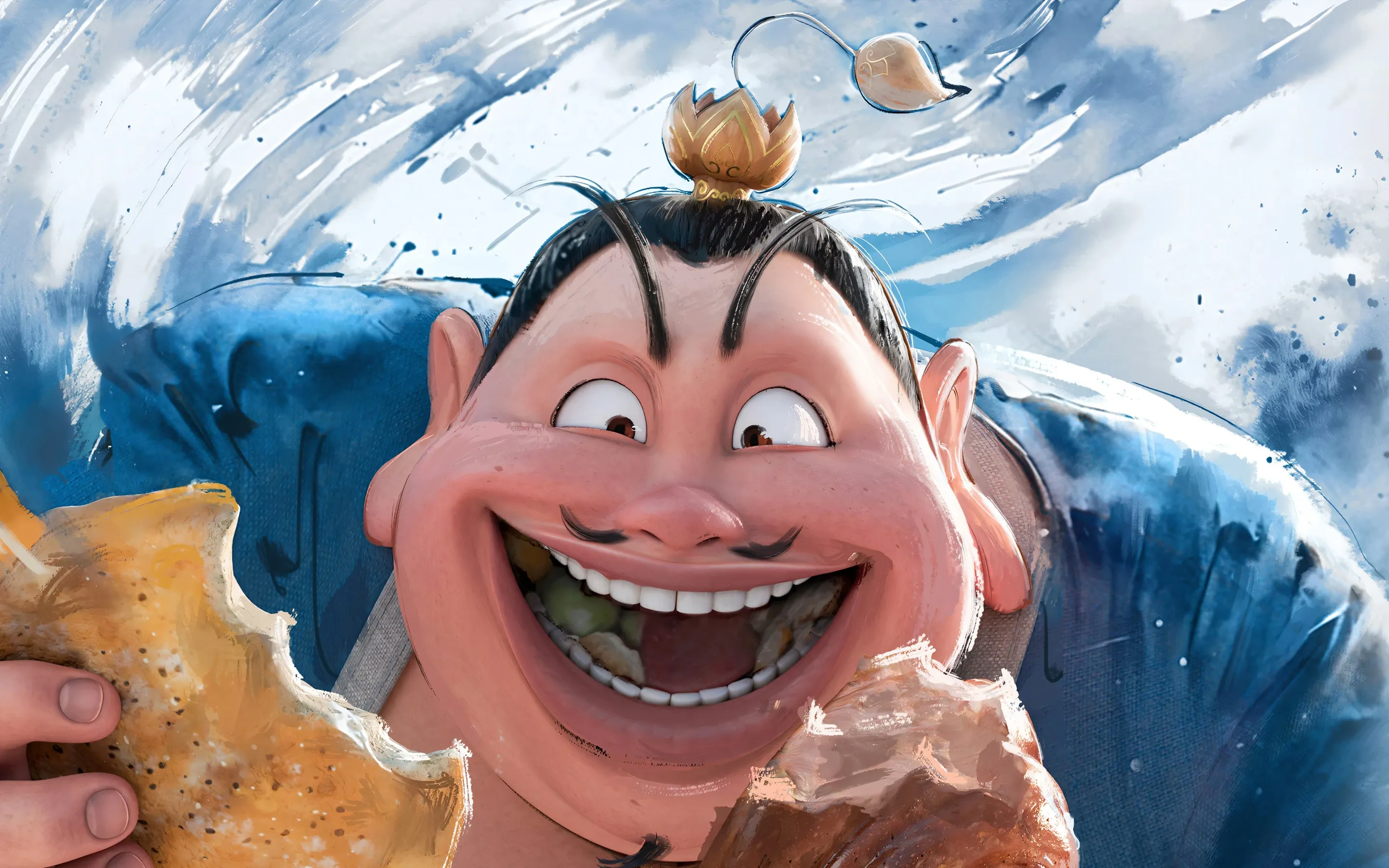 太乙 真人 哪吒 魔童闹海 水墨 电脑 高清 壁纸 2K壁纸