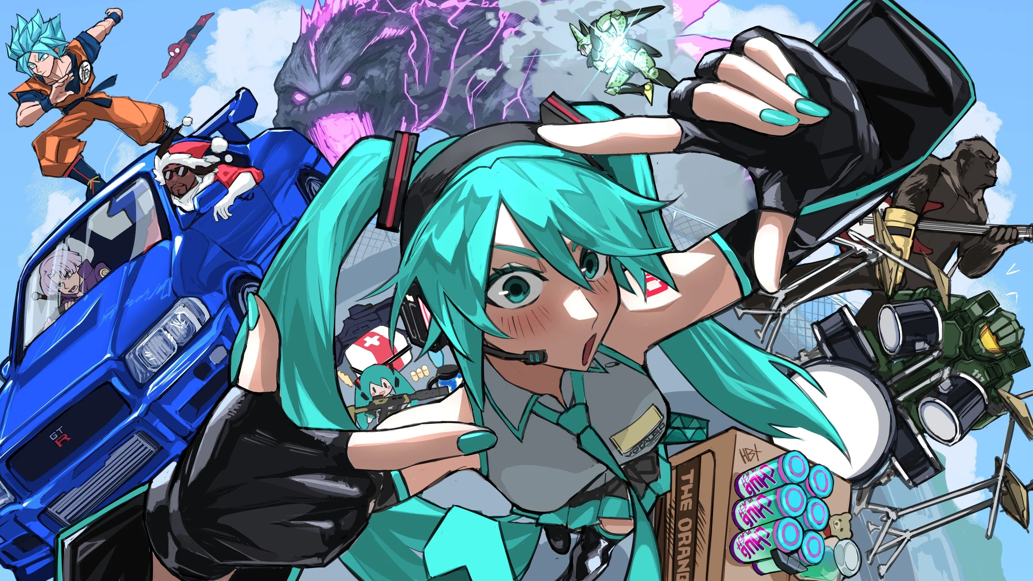 心碎 彩绘指甲 长发 初音未来 孙悟空 哥斯拉 金刚 史努比 狗狗 蜘蛛侠 龙珠 汽车 细胞 动漫 女孩 男孩 车辆 双马尾 圣诞 龙珠 4K壁纸