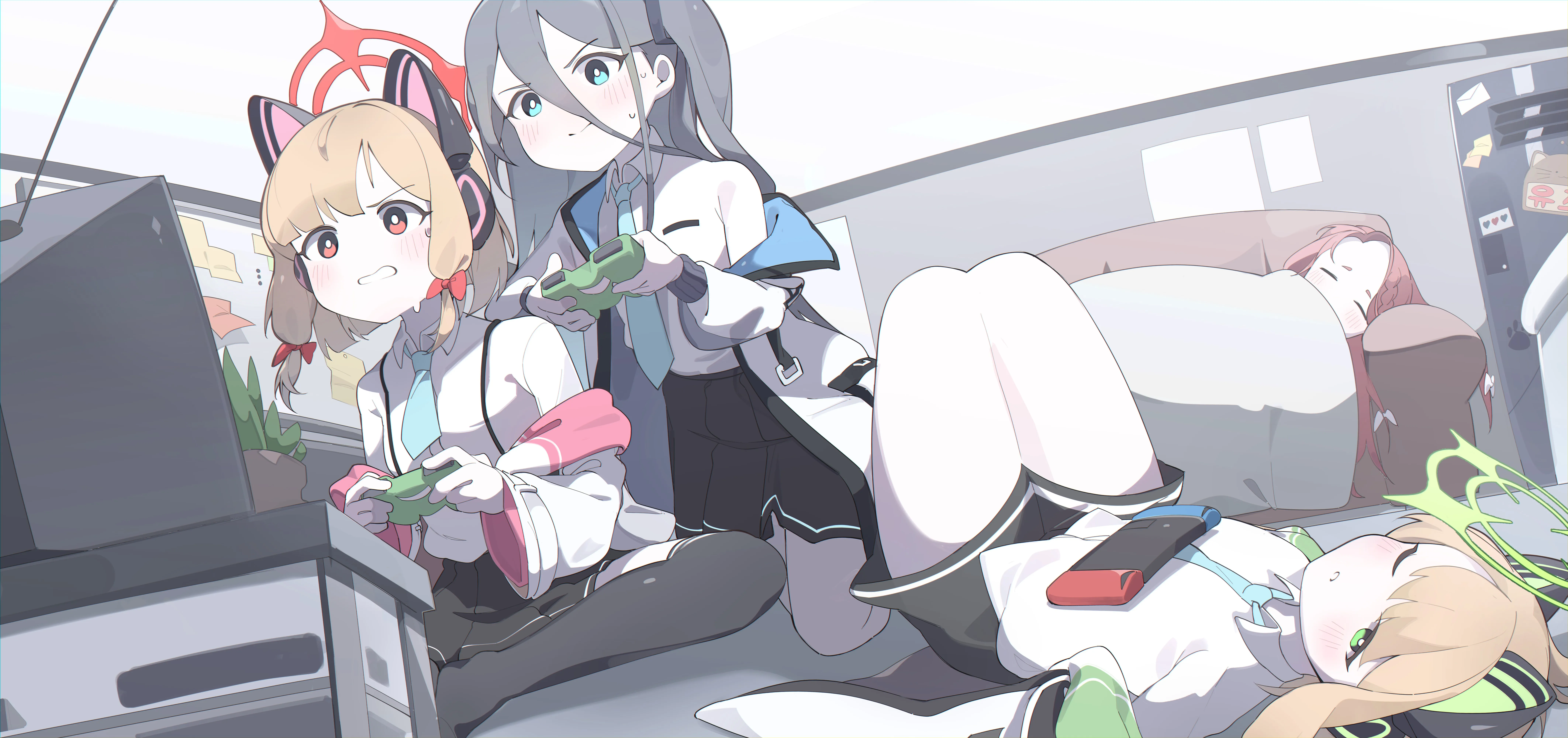 动漫女孩 校服 萝莉 游戏 8K壁纸