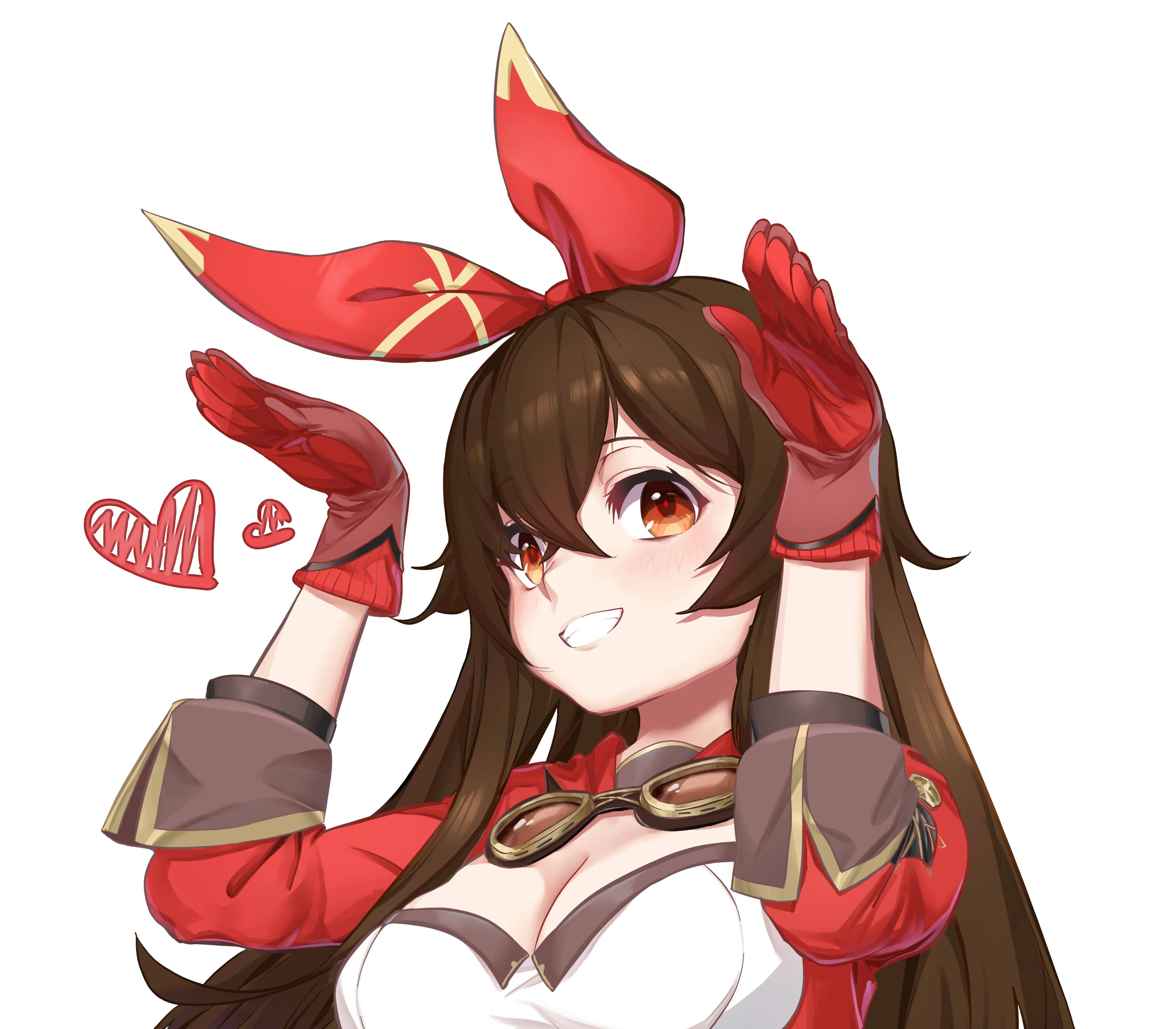 原神 琥珀 动漫女孩 动漫 兔耳 兽耳 可爱 电脑壁纸 4K壁纸