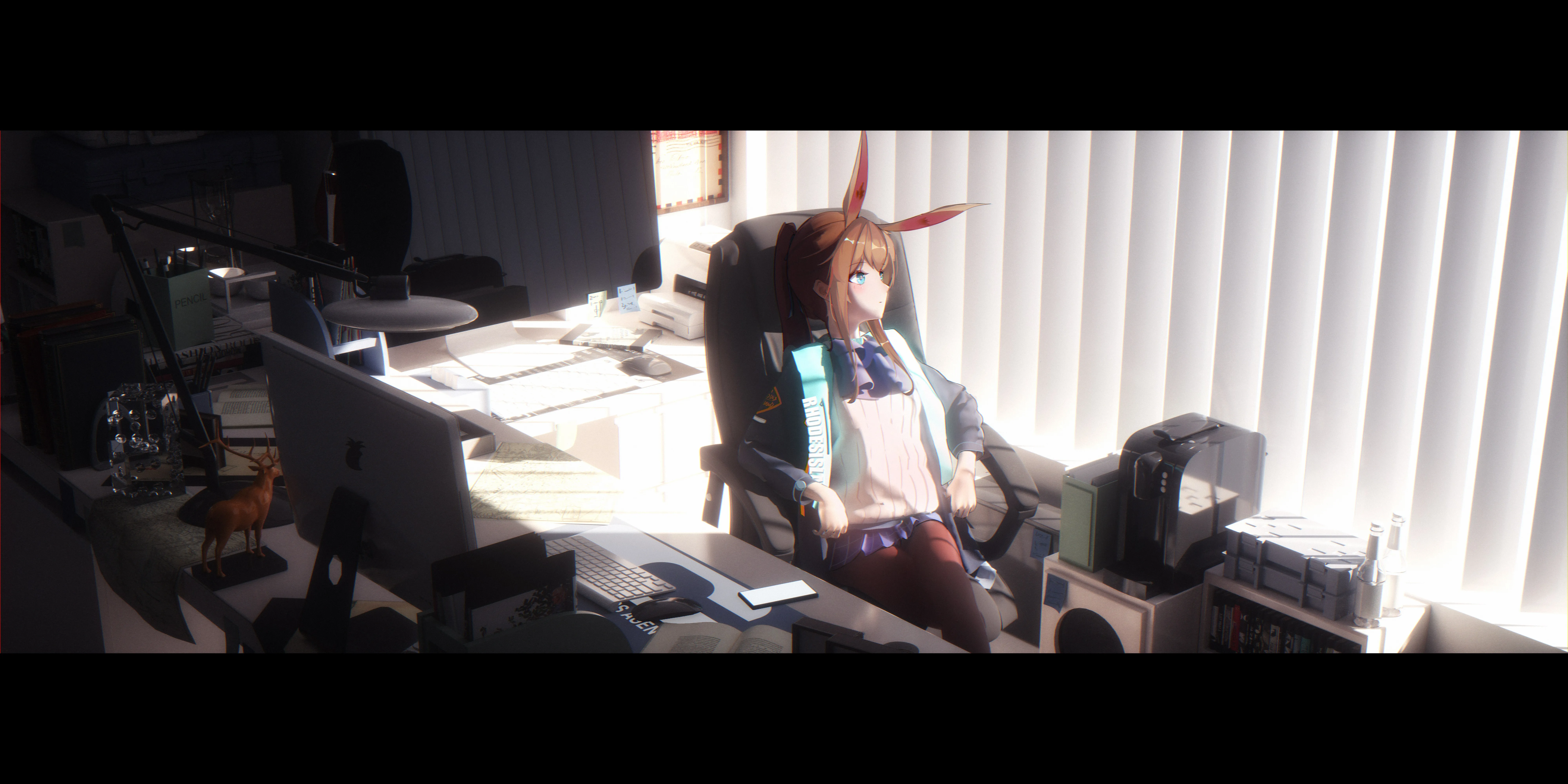 动漫女孩 动漫 明日方舟 8K壁纸