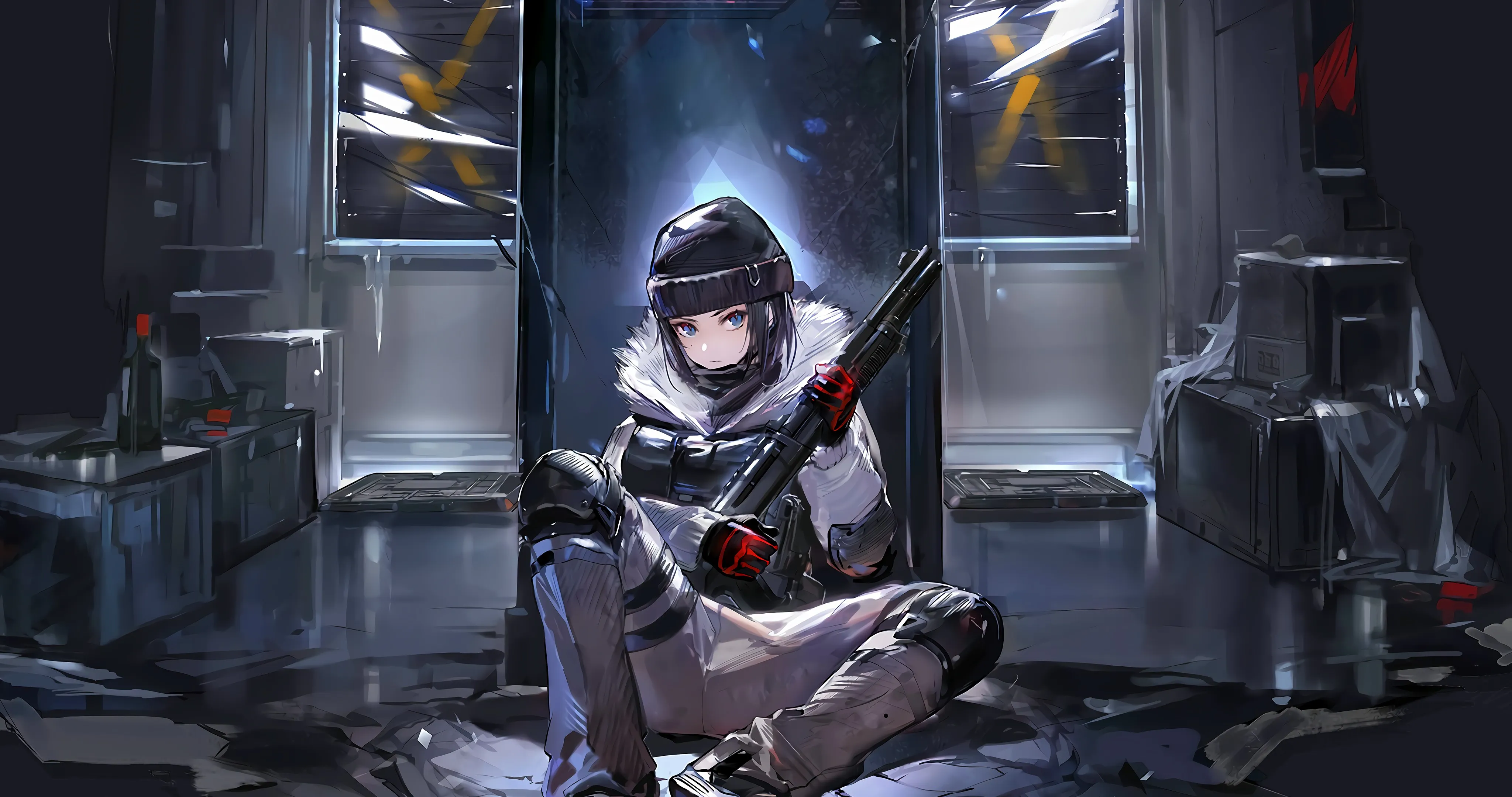 女子 围城 武士 霜 4K壁纸