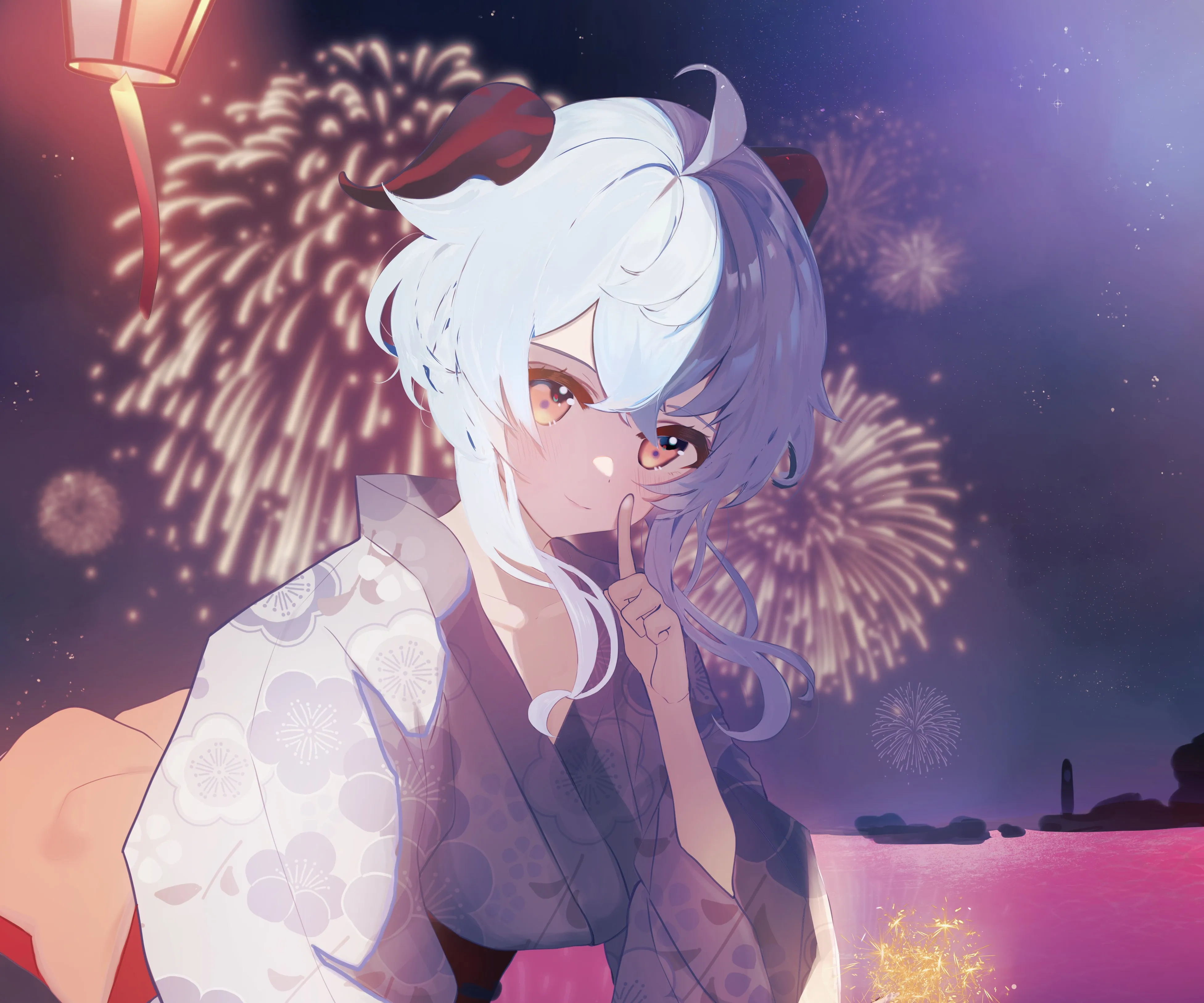 原神 动漫 动漫女孩 浴衣 4K壁纸