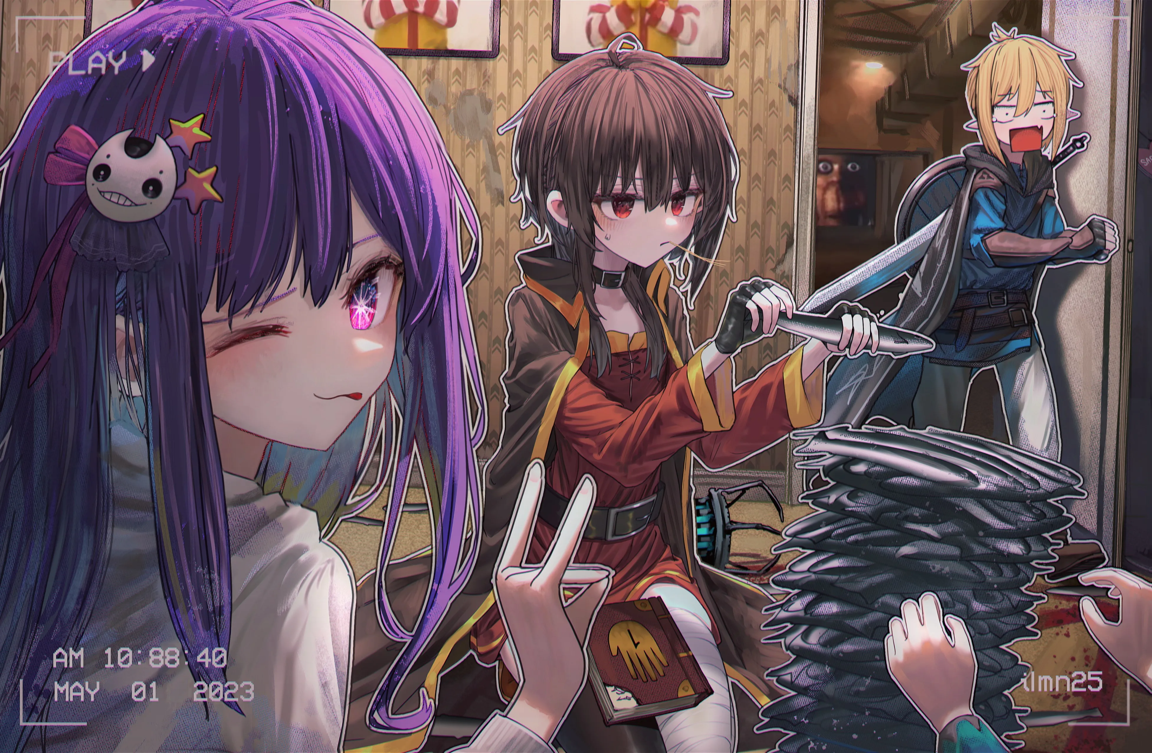 舌头 长发 动漫 动漫女孩 明星 眼睛 手套 鱼 动漫男孩 星野爱 我推的孩子 4K壁纸