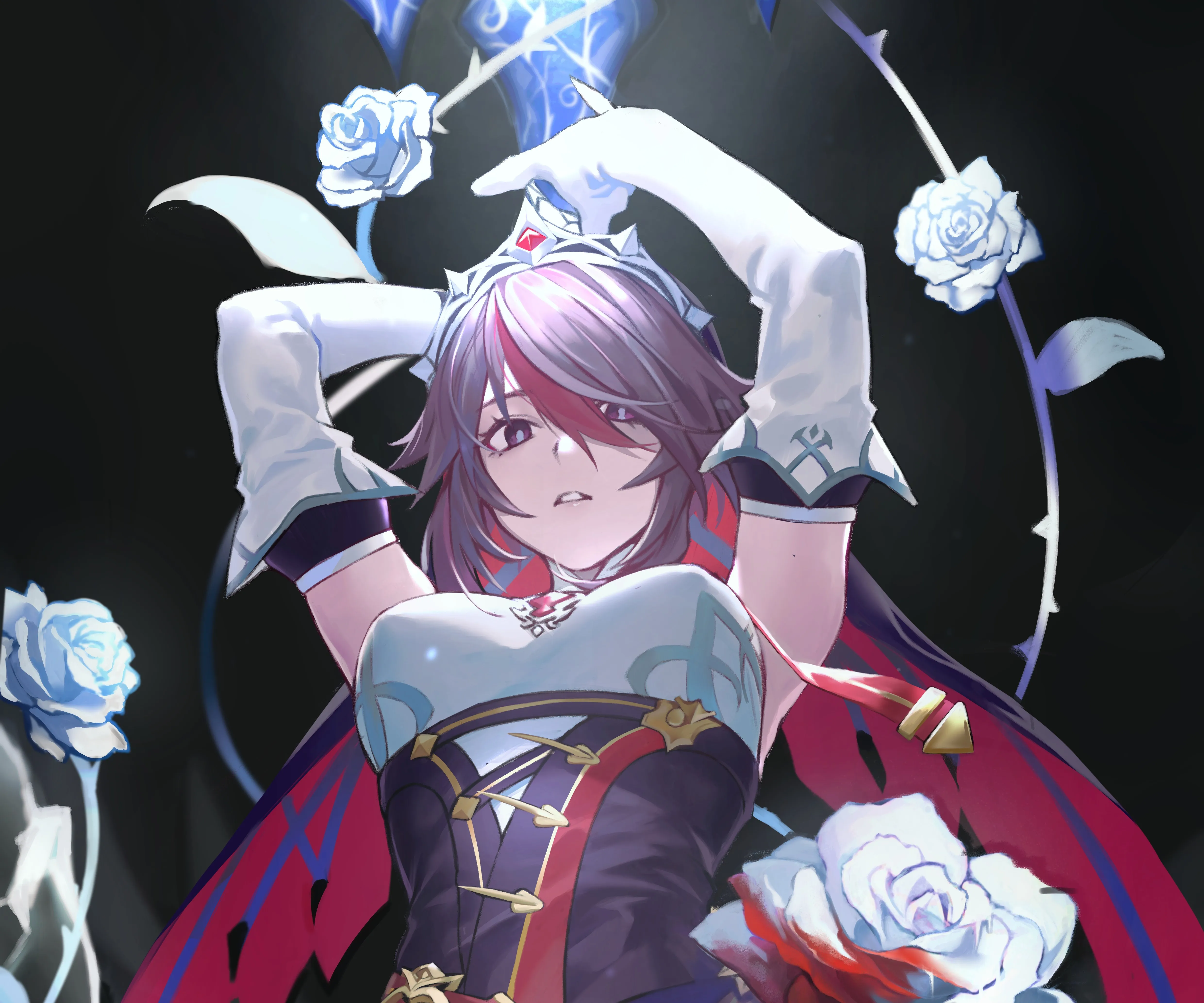 举起 武器 原神 罗莎莉亚 4K壁纸