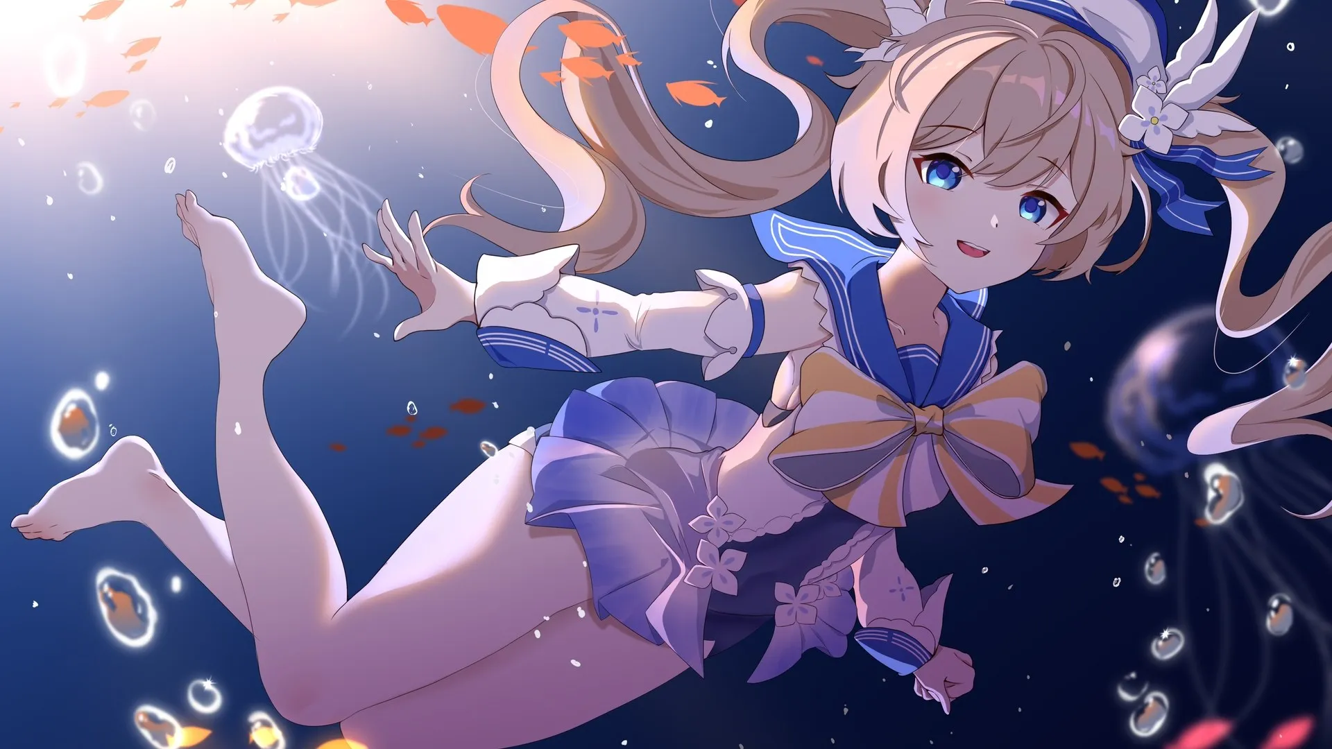 金发碧眼 原神 芭芭拉 动漫 动漫女孩