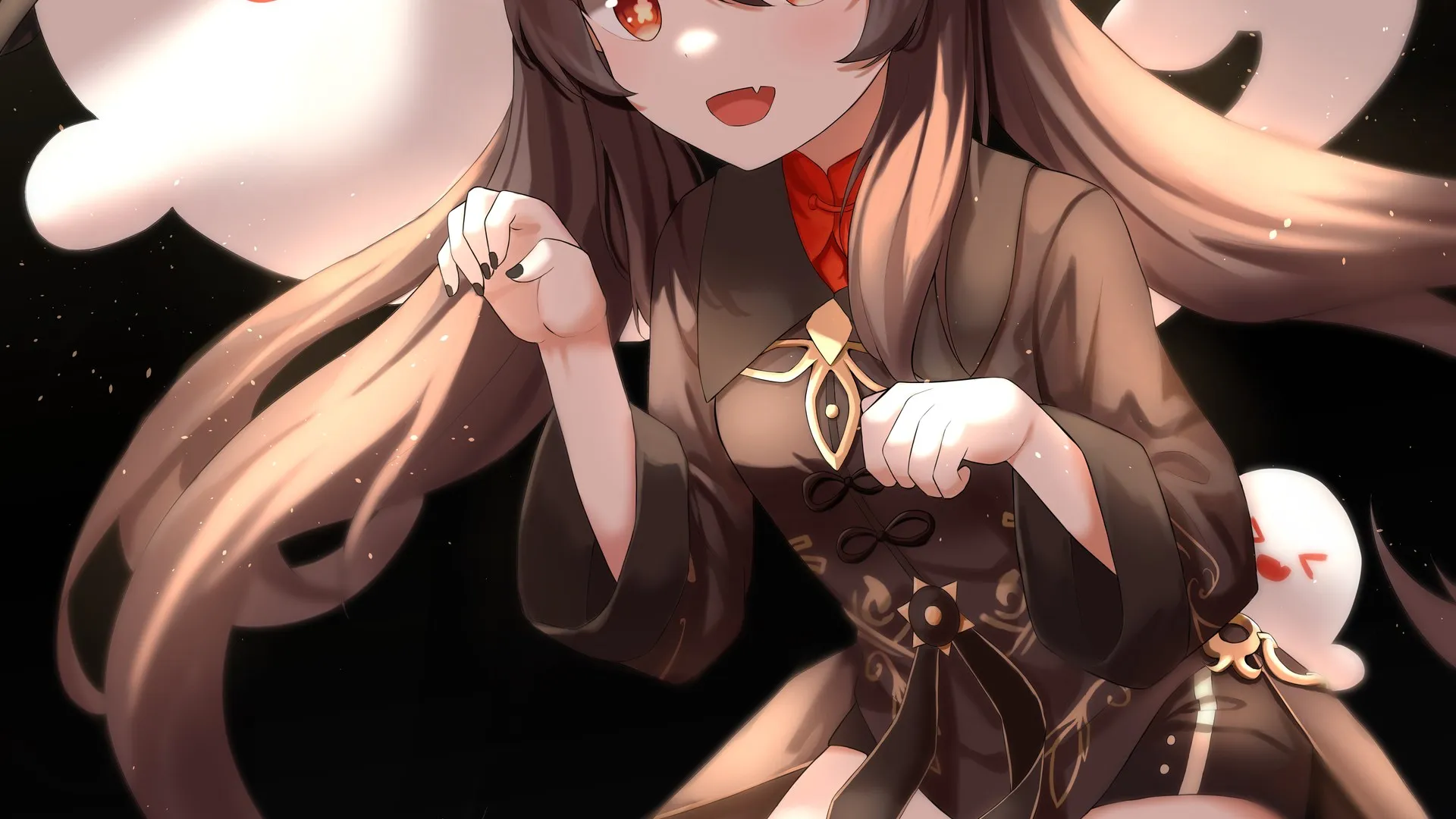 猫女孩 胡桃 黑发 动漫女孩 兽耳