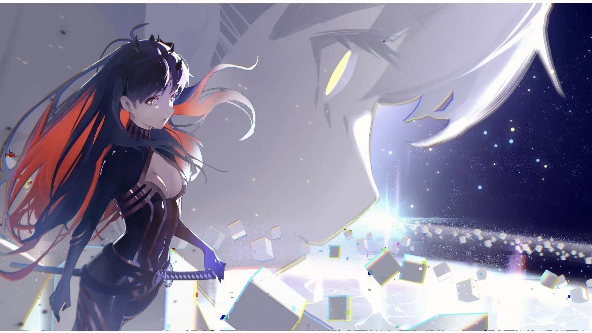 长发 多色头发 白眼睛 命运系列 命运/大秩序