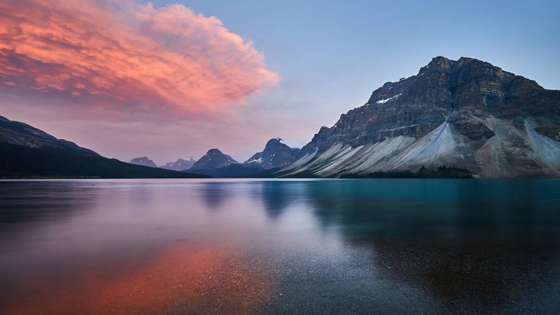山 自然 天空 水 反射 云 电脑壁纸 4K壁纸
