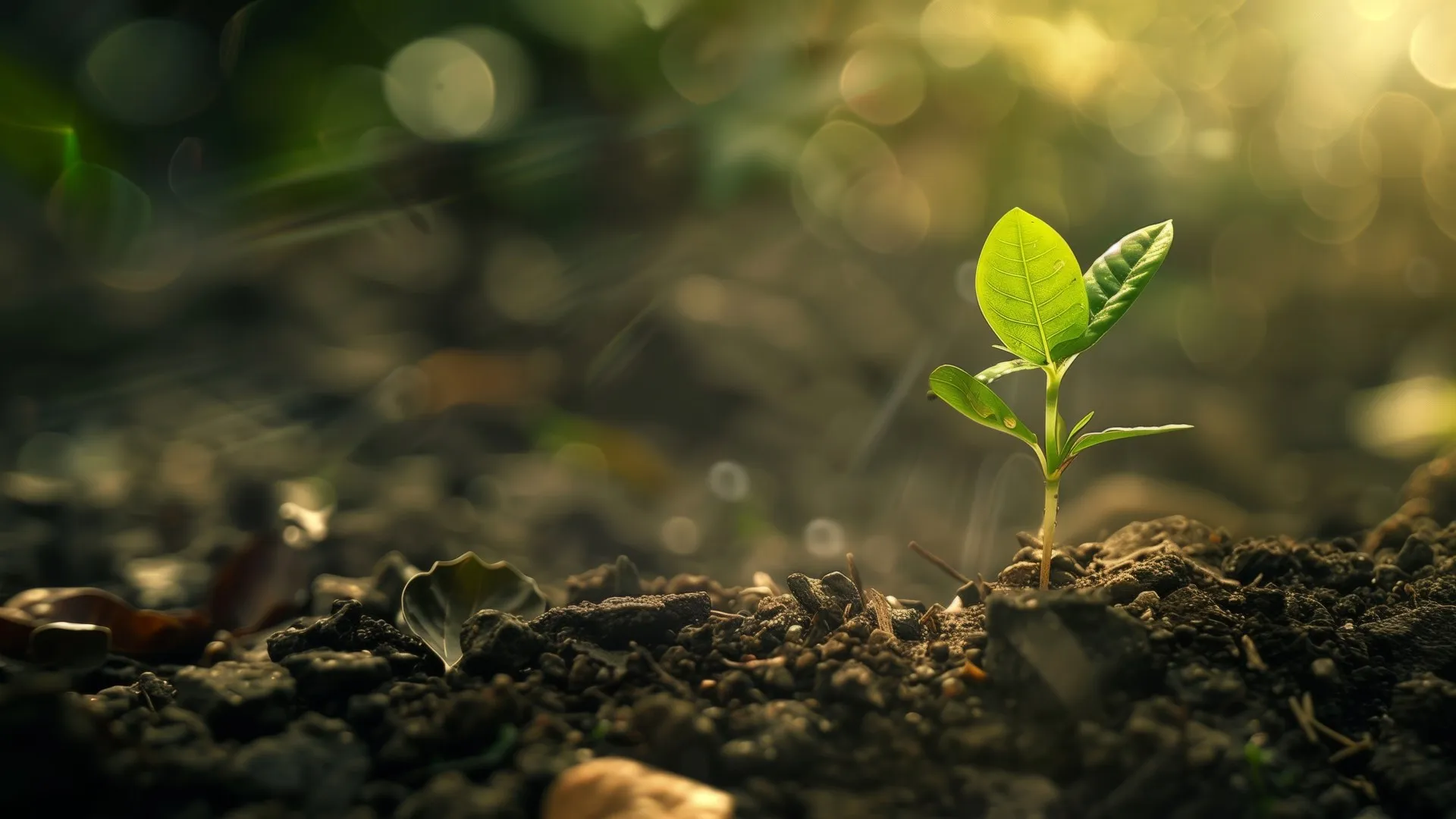 AI艺术 景深 环境 自然 污垢 植物 阳光 电脑壁纸 4K壁纸