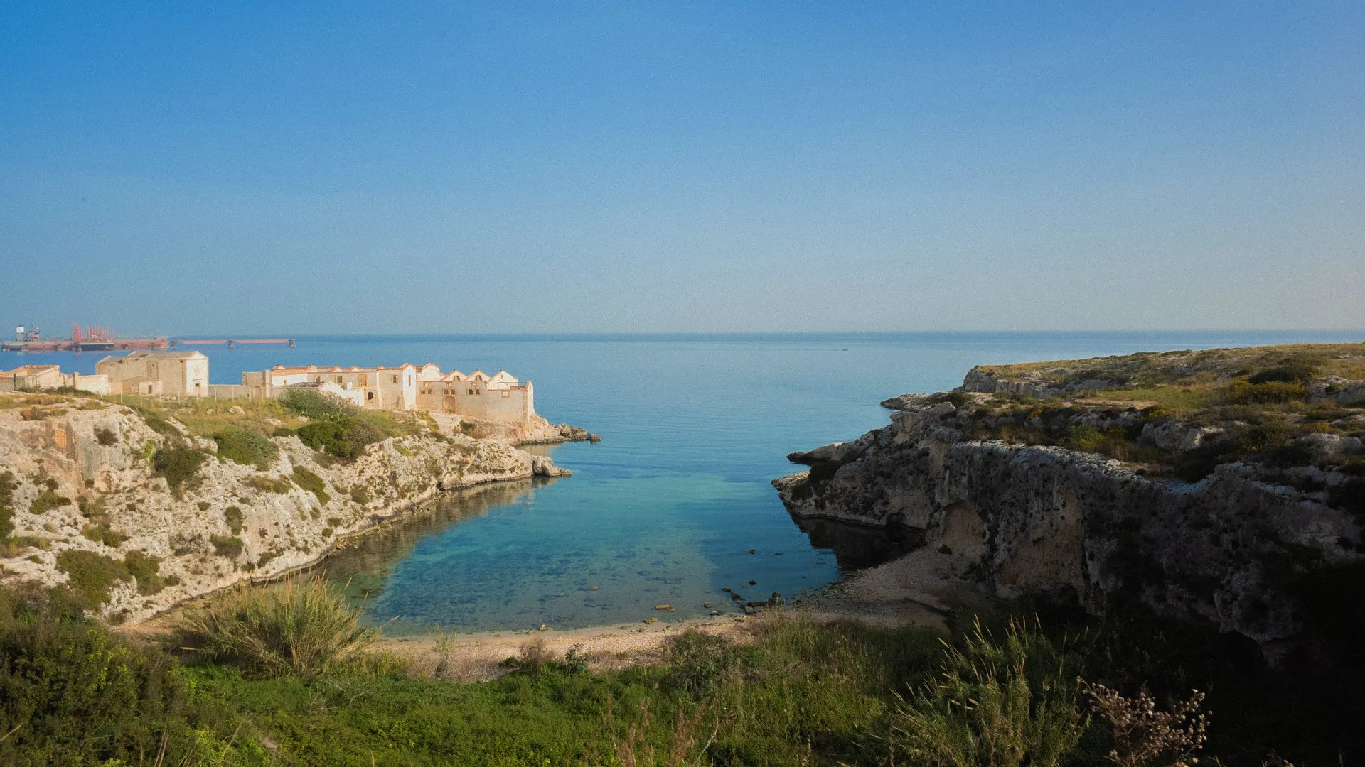 自然 风景 地平线 水 海 废墟 废弃 电脑壁纸 4K壁纸