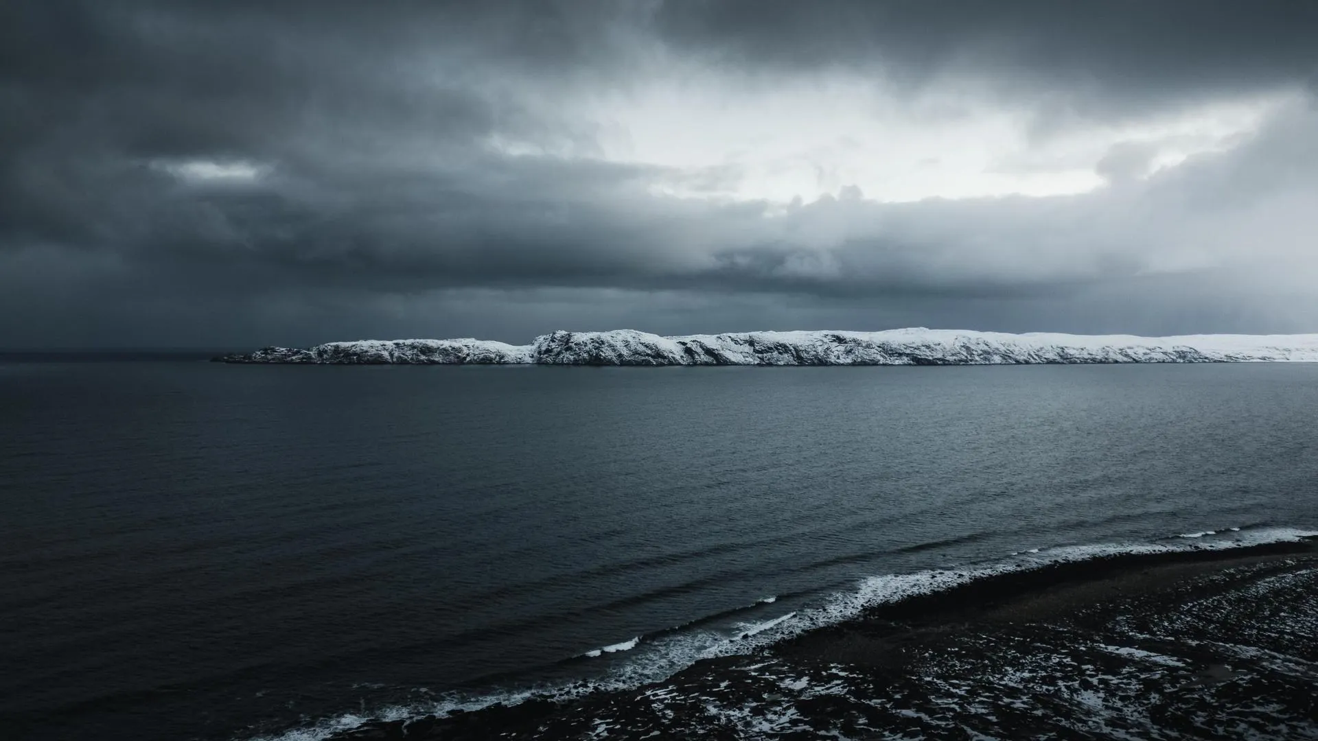 自然 雪 冬天 云 海 风景 悬崖 海岸 电脑壁纸 4K壁纸