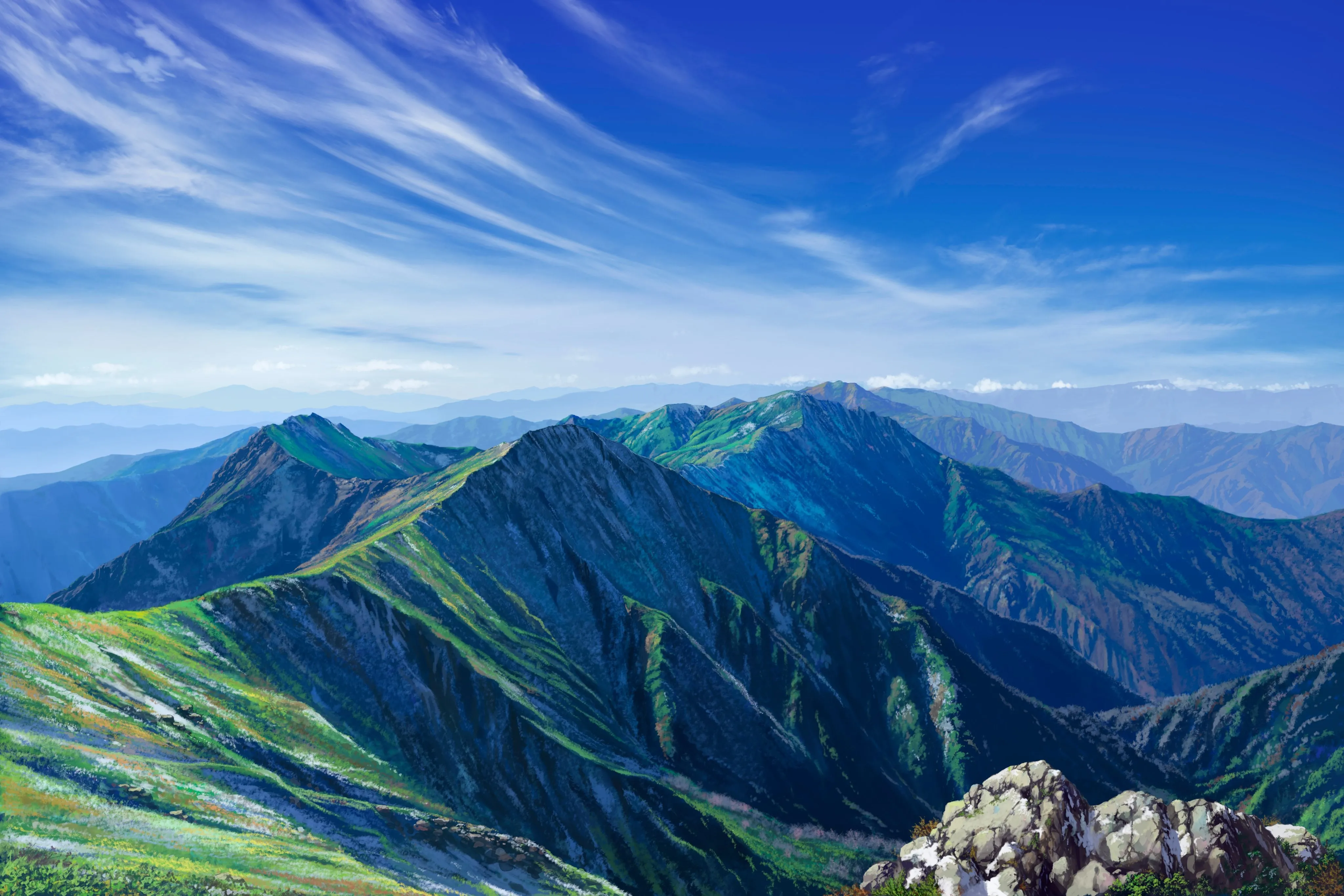 山 自然 天空 云 景观 户外 4K壁纸