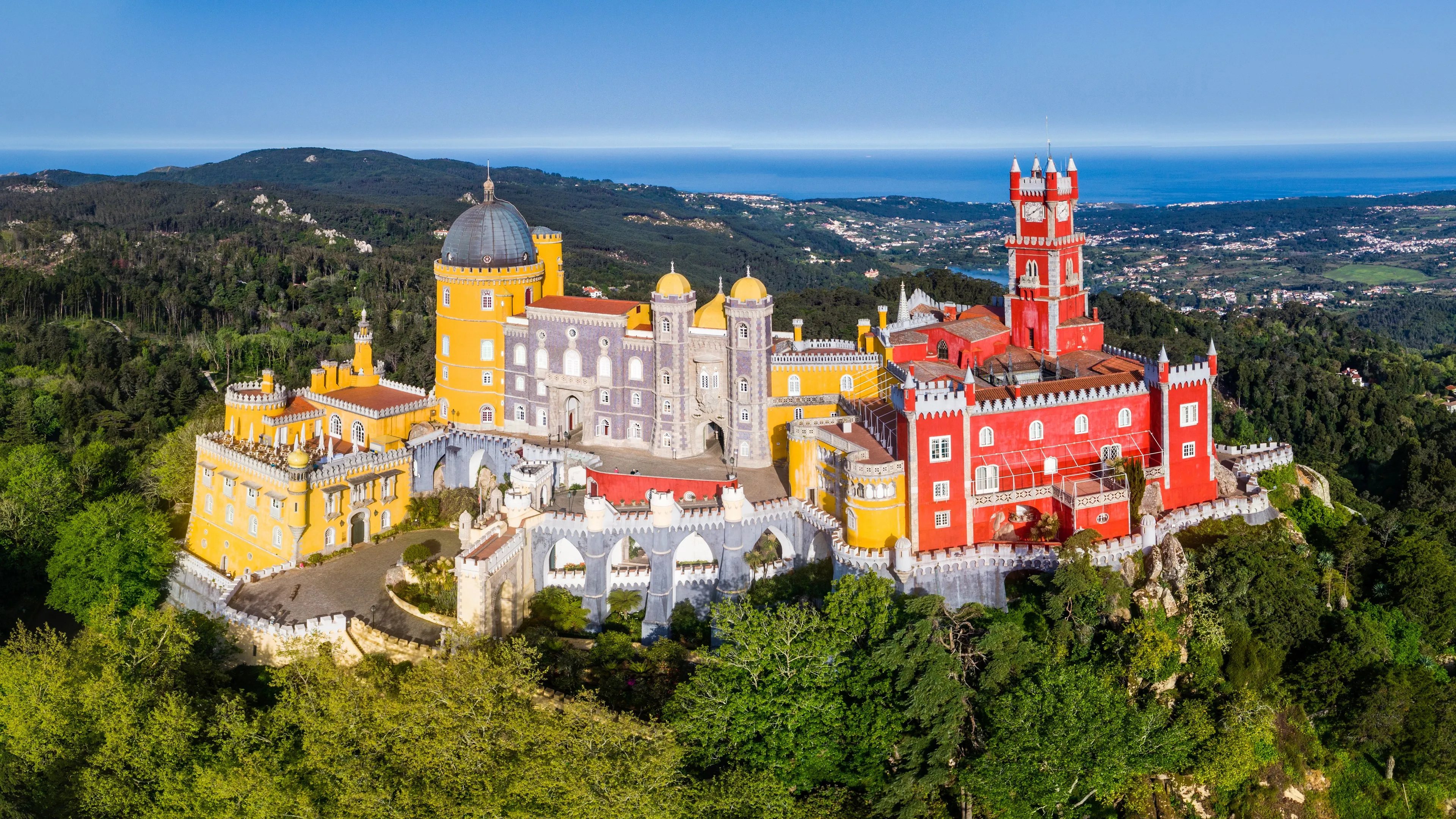 摄影 城市 建筑 树木 丘陵 森林 塔 电脑壁纸 4K壁纸