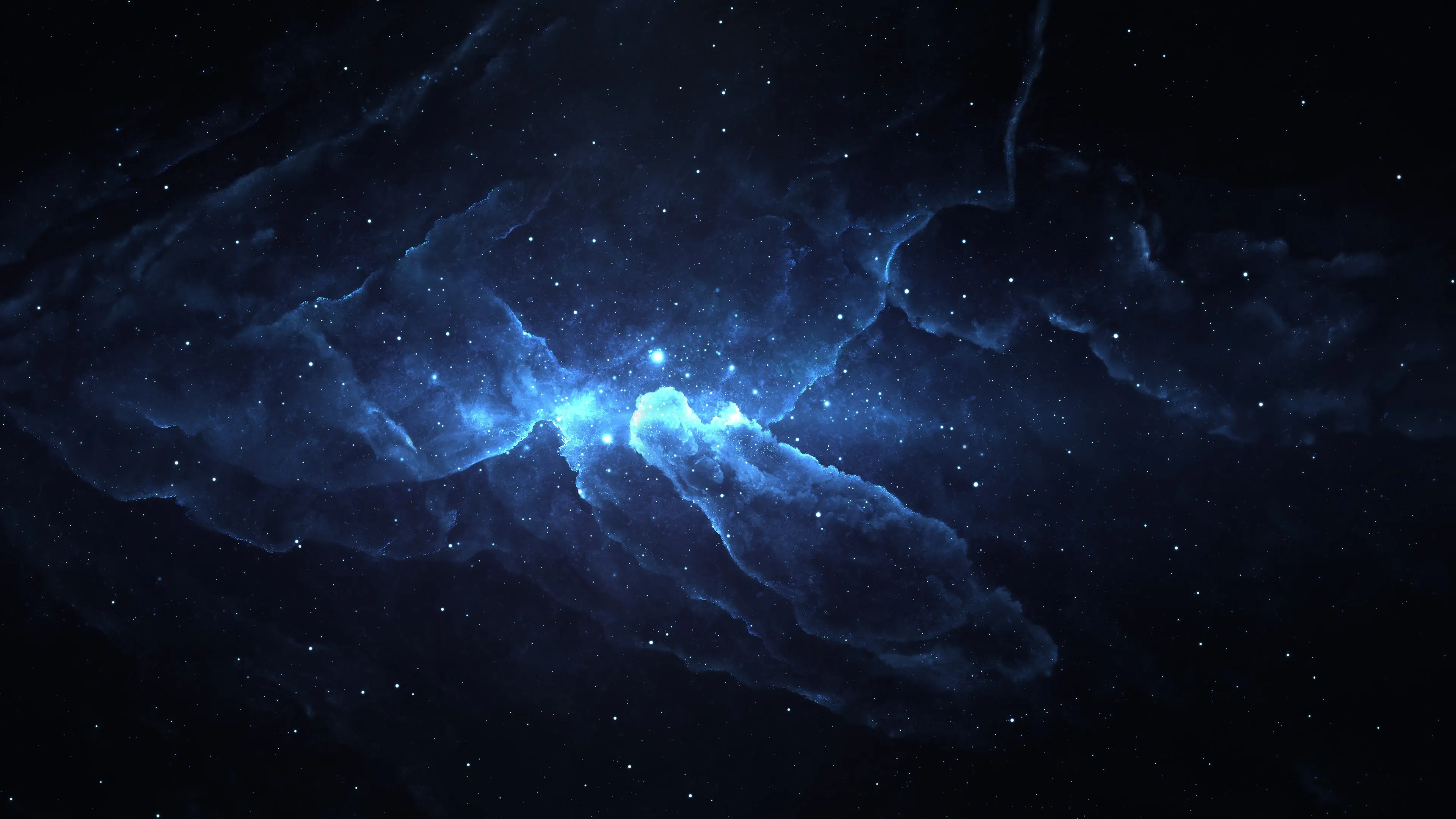 AI艺术 星云 空间 艺术 星星 发光 抽象 灯光 宇宙 4K壁纸