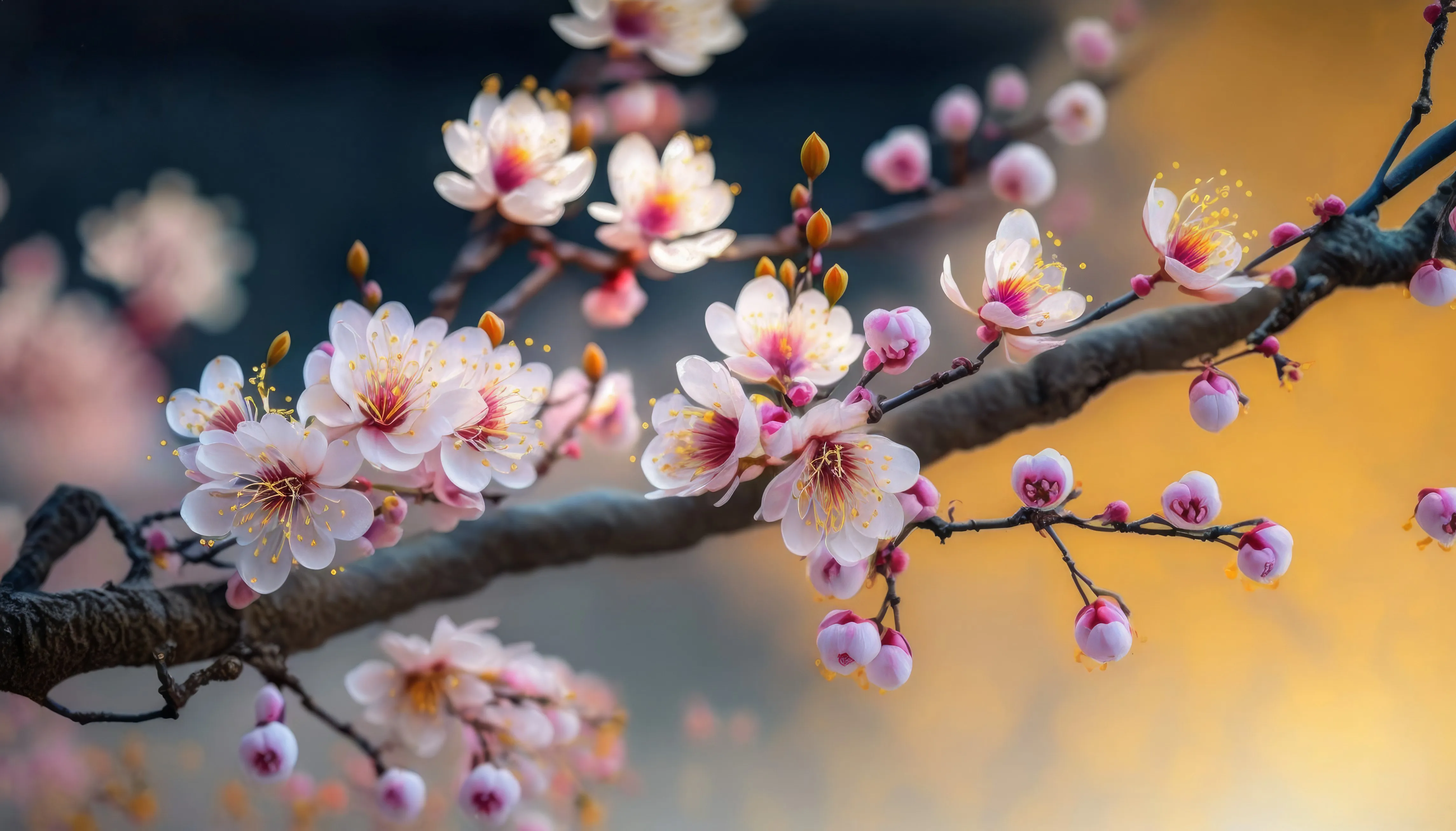 艺术 樱花 花 枝 自然 4K壁纸