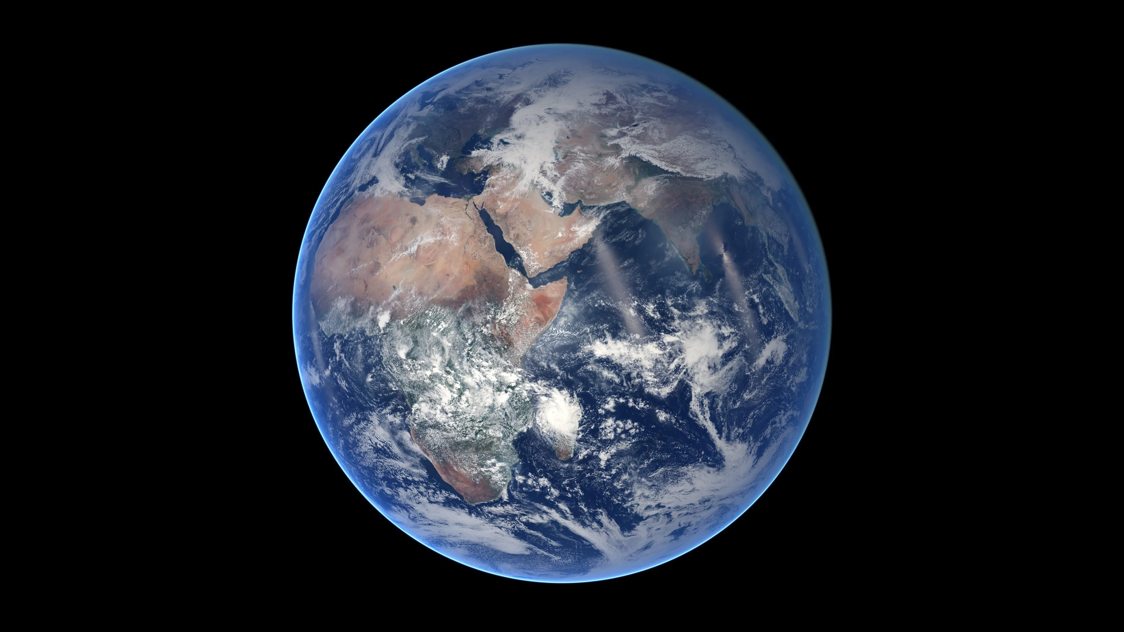地球 极简主义 空间 空间艺术 AI艺术 行星 4K壁纸