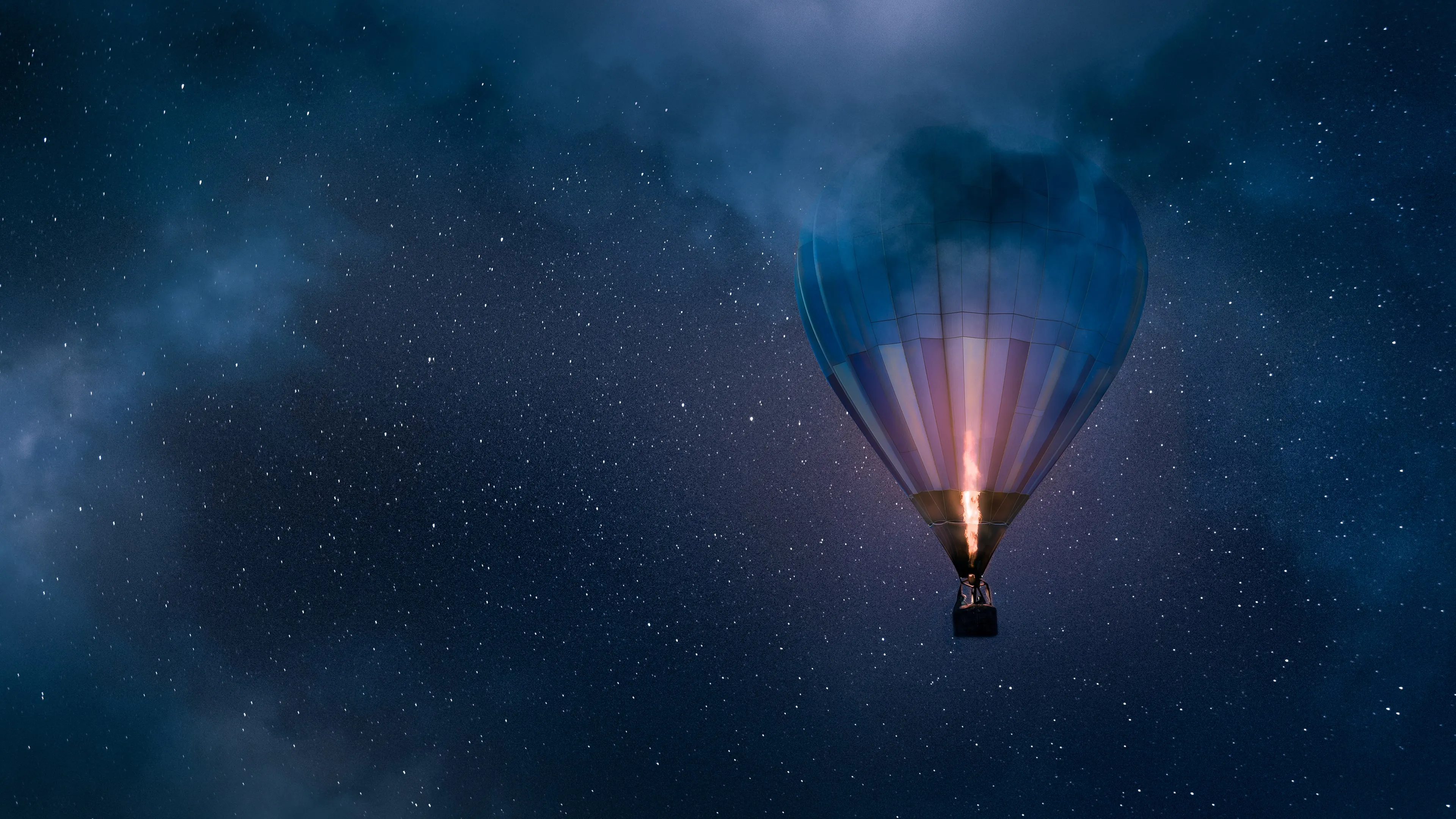 自然 风景 摄影 天空 星夜 星空 云 热气球 夜 街景 4K壁纸