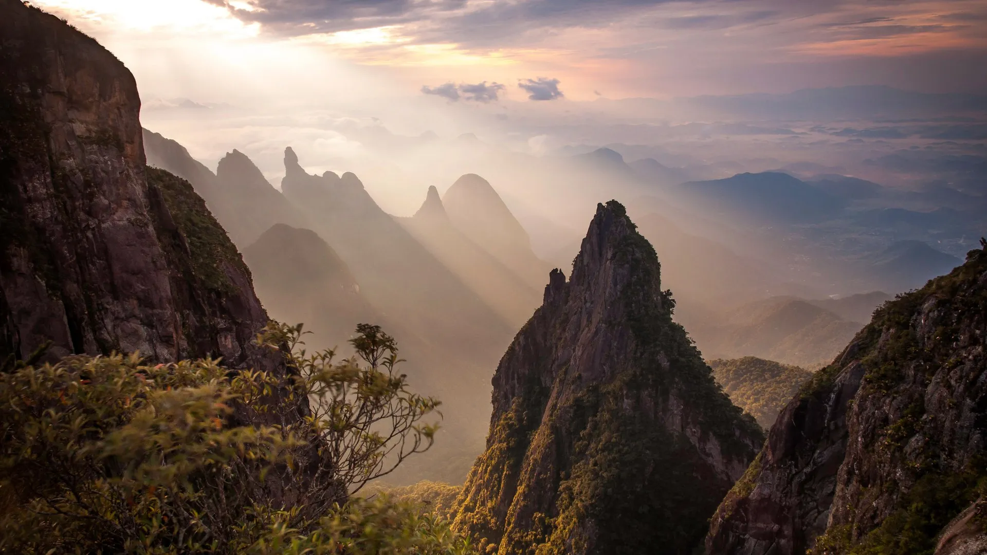 景观 山 自然 太阳光线