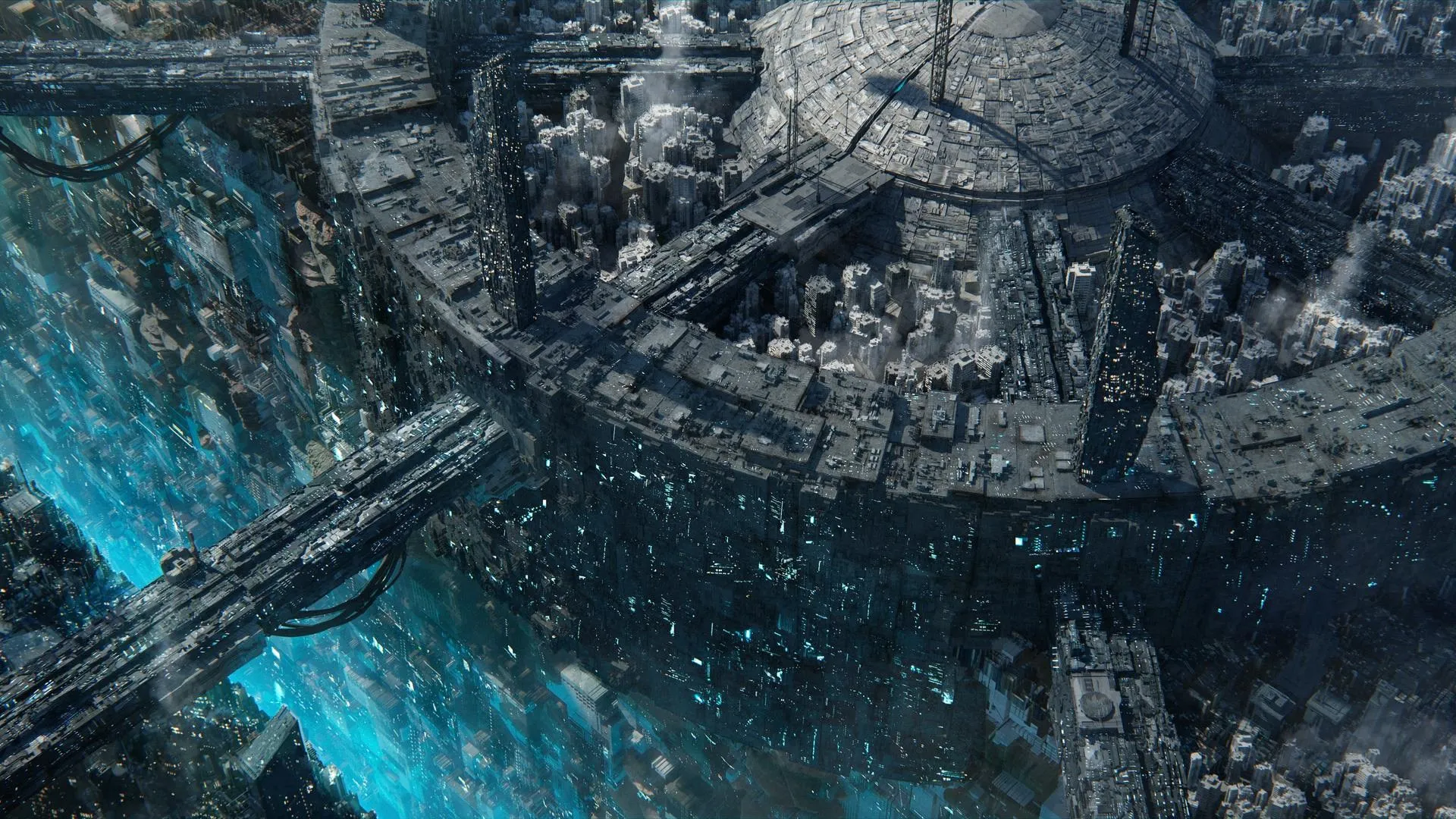 城市景观 未来主义城市 城市 赛博朋克 概念艺术 建筑 摩天大楼 电脑壁纸 4K壁纸