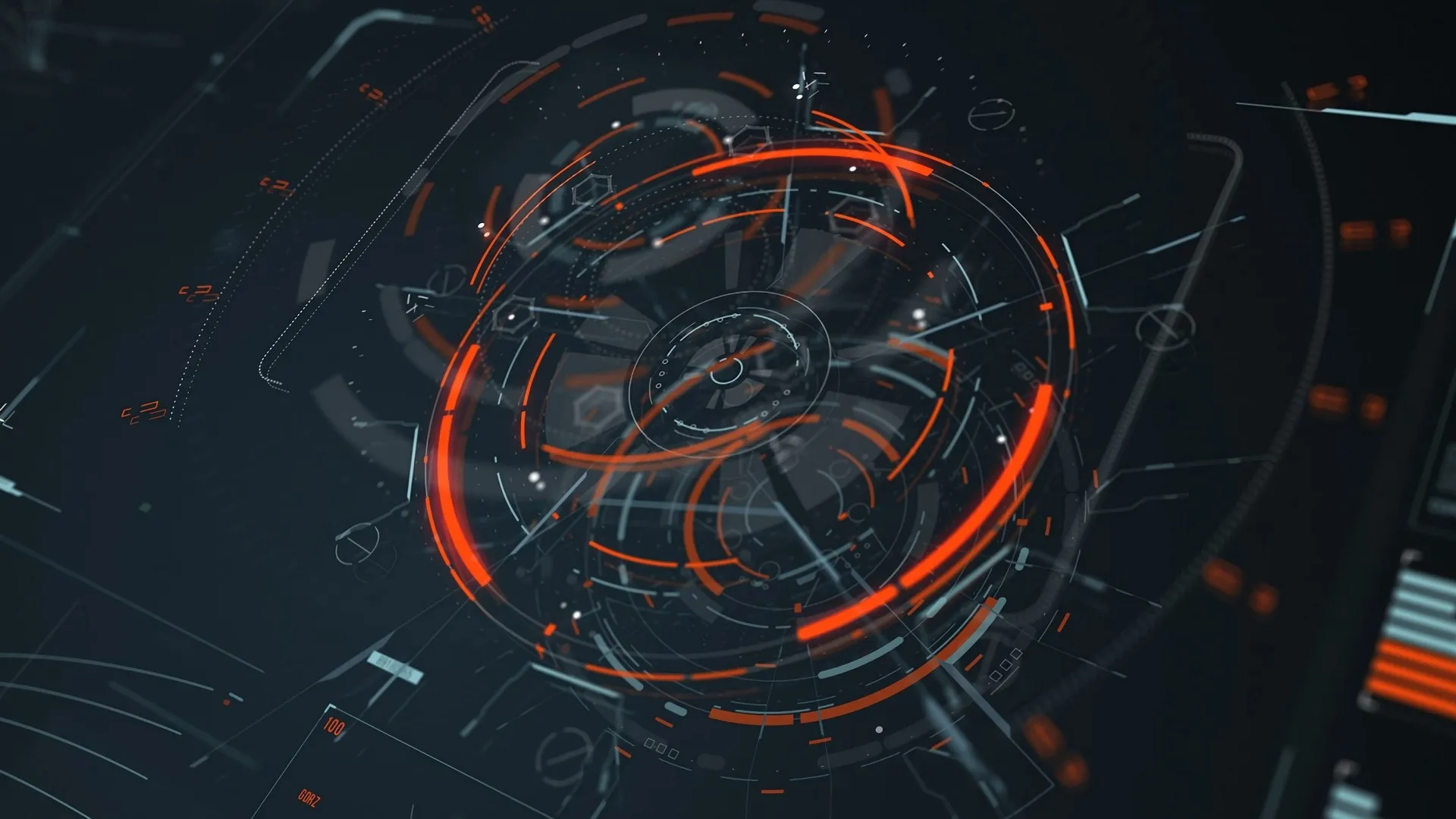 全息图 原理图 科幻 抽象 线条 AI艺术