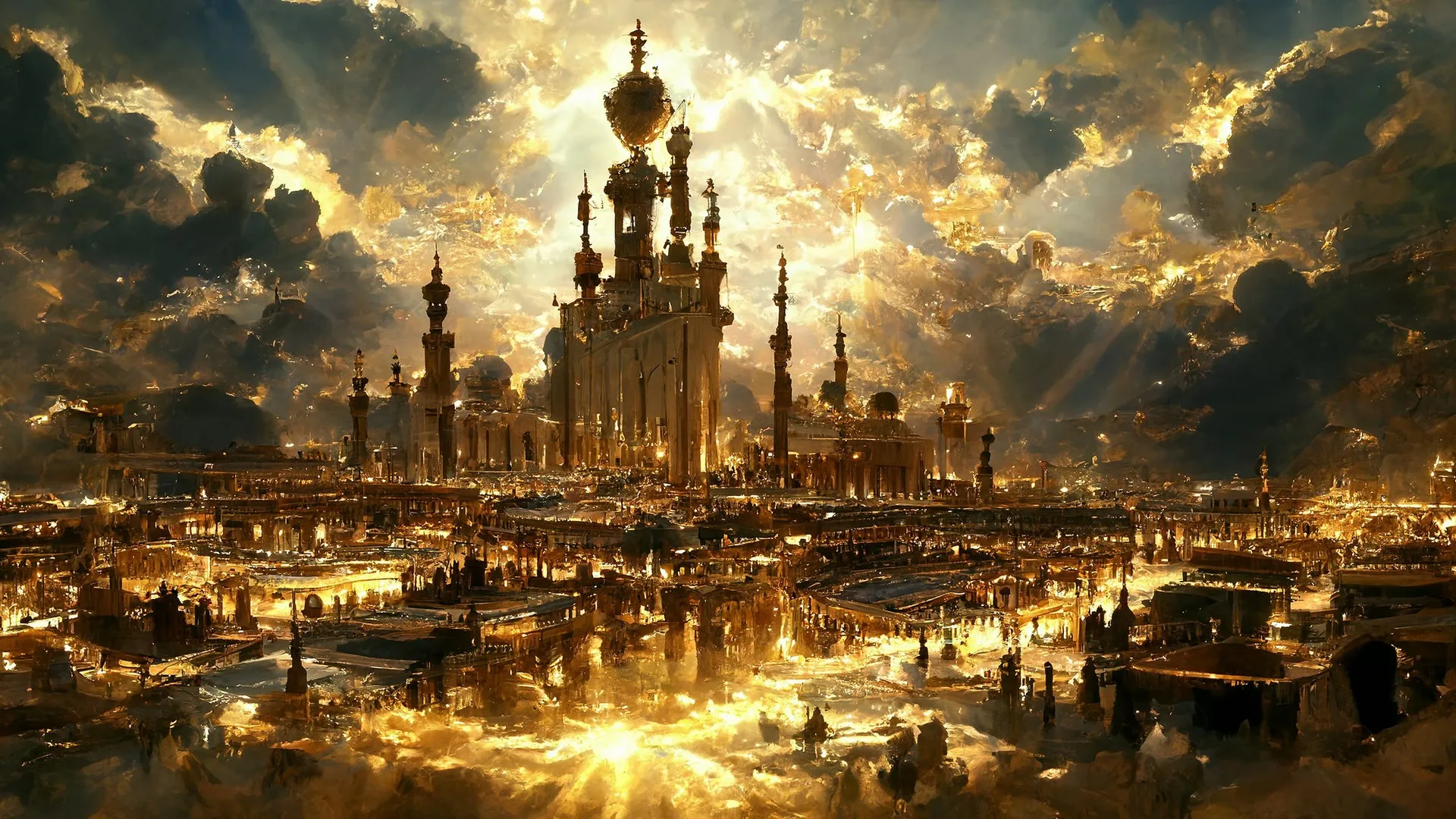 艺术 城堡 云 建筑 电脑壁纸 4K壁纸