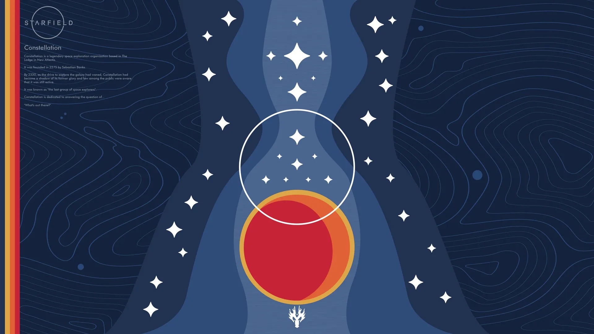 游戏CG 简单背景 AI艺术 极简主义 蓝色背景 电脑壁纸 8K壁纸