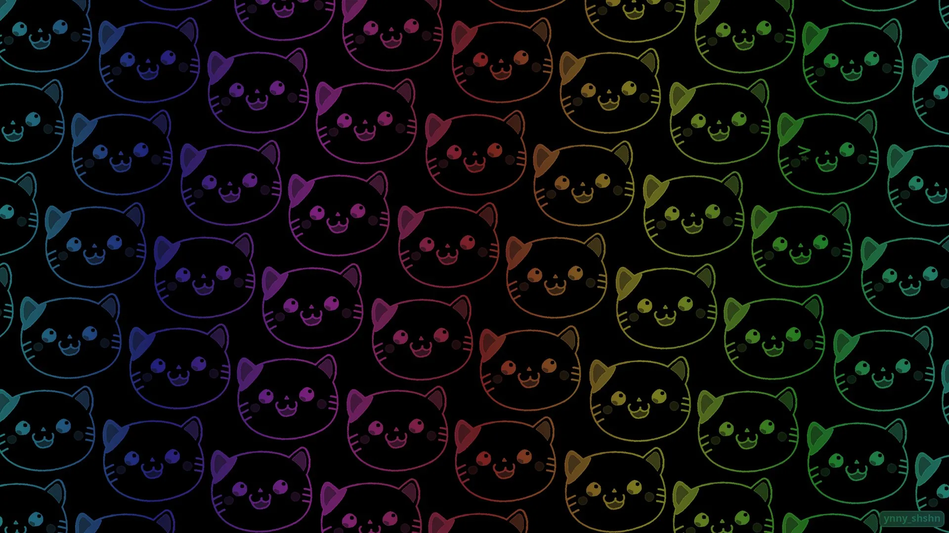 黑色背景 彩色 深色 电脑壁纸 4K壁纸