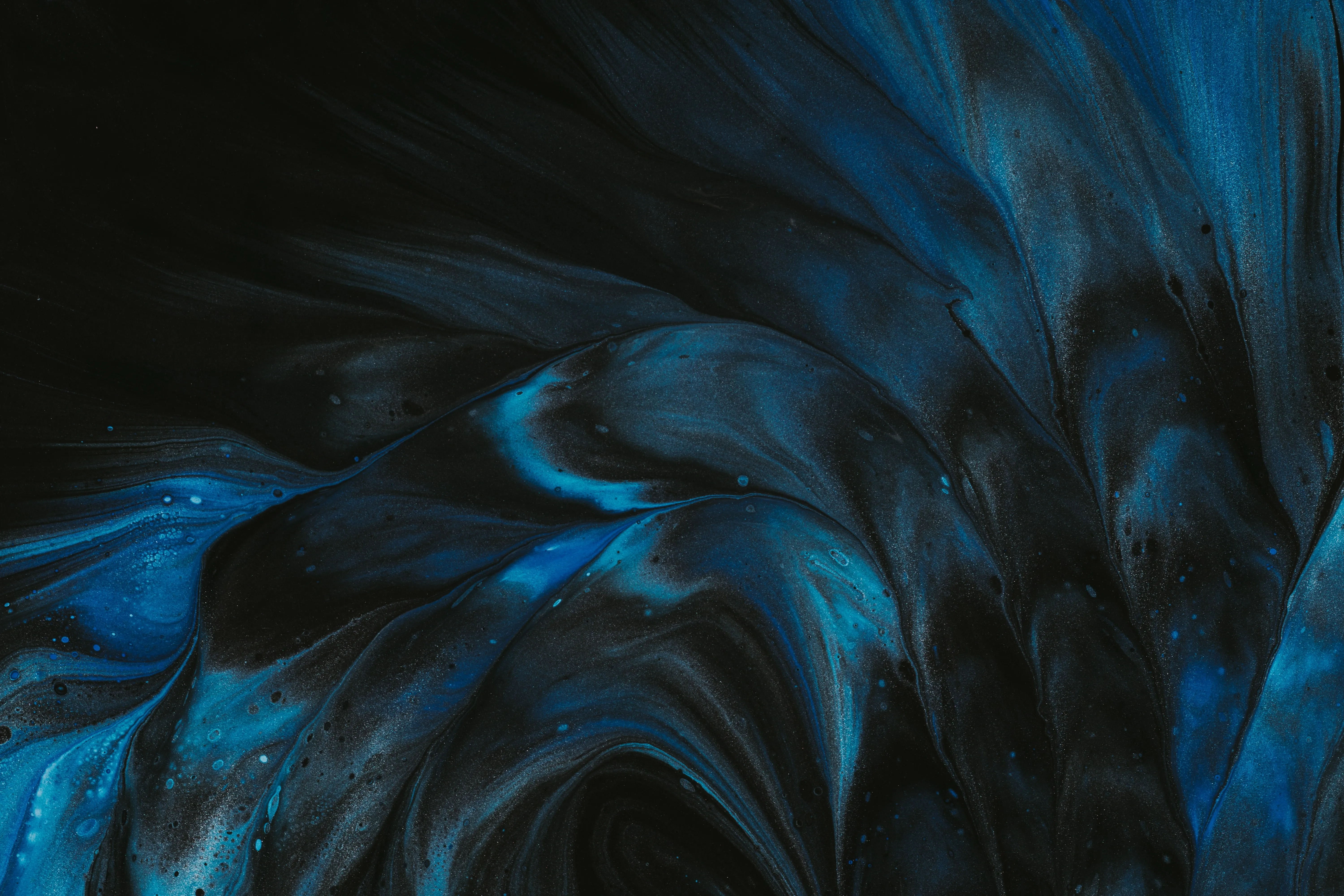 抽象 流动 液体 波浪 流动 4K壁纸