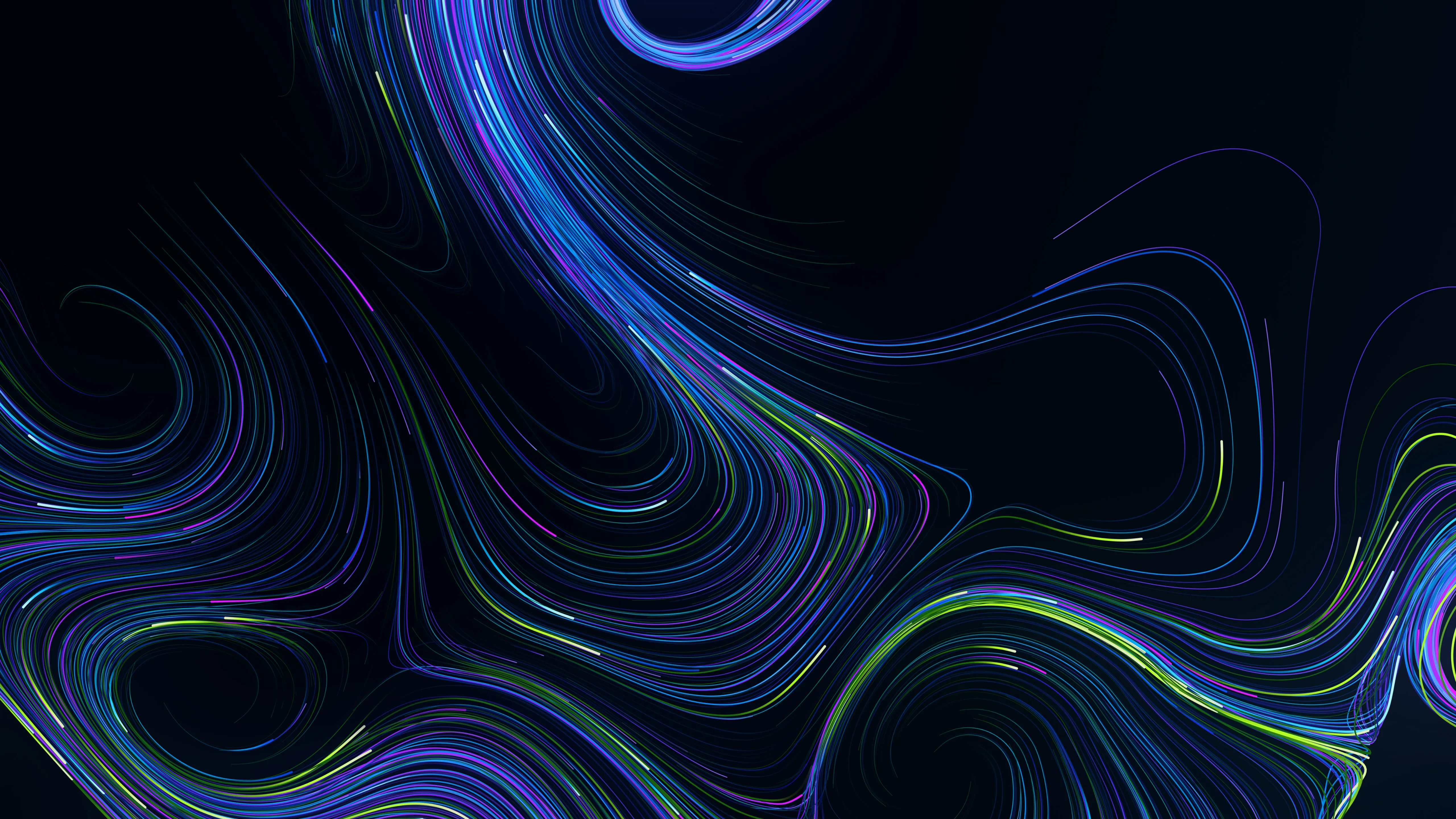 抽象 漩涡 形状 图稿 AI艺术 4K壁纸