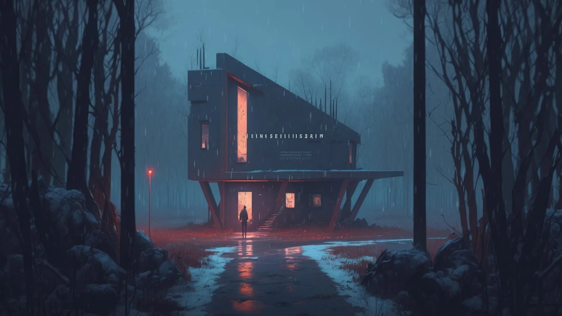 艺术 插图 黄昏 沙漠 绘画 黑暗 概念艺术 夜晚 房子