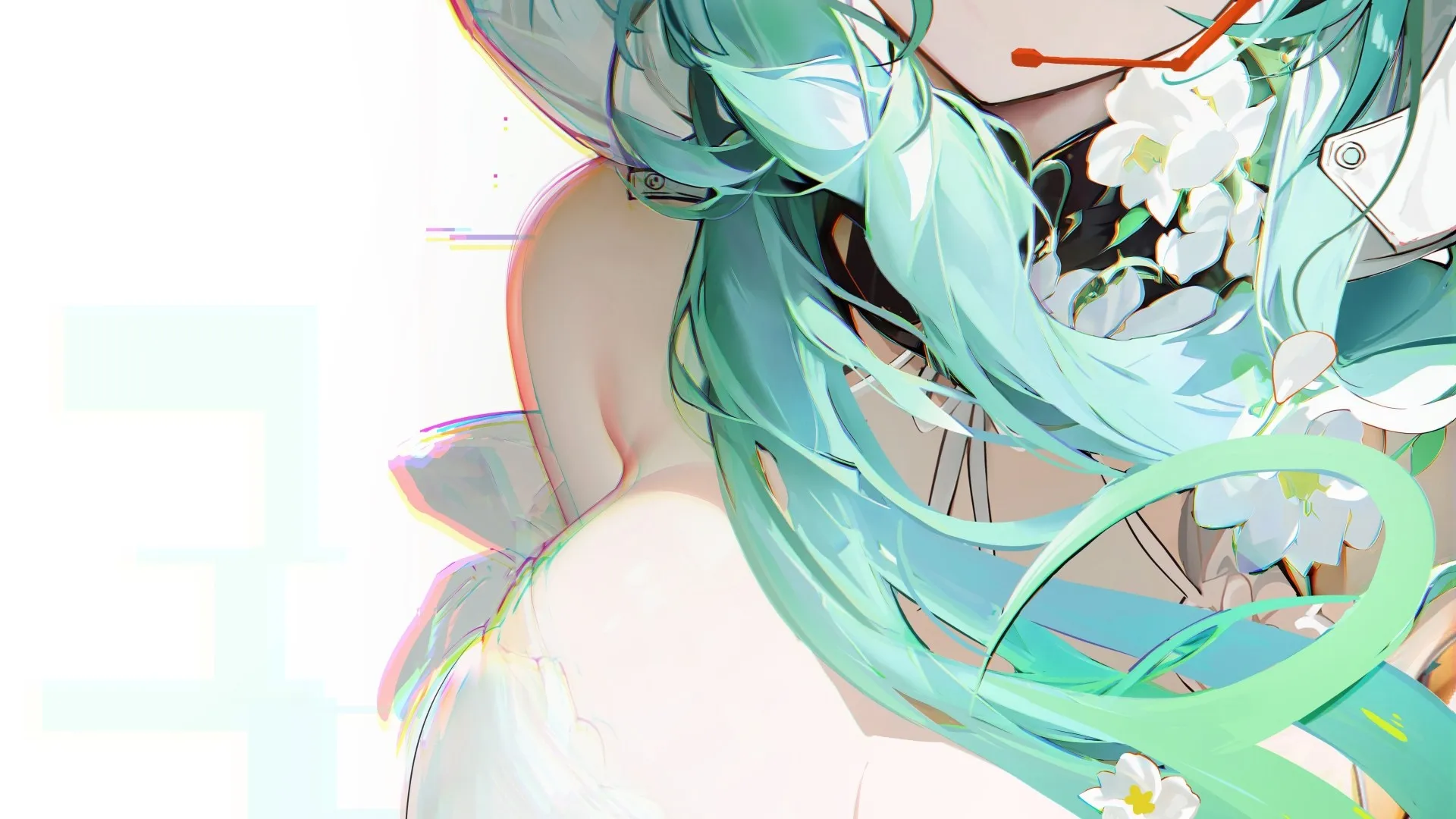 长发 蓝头发 蓝眼睛 动漫 动漫女孩 初音 小提琴 手机壁纸 4K壁纸