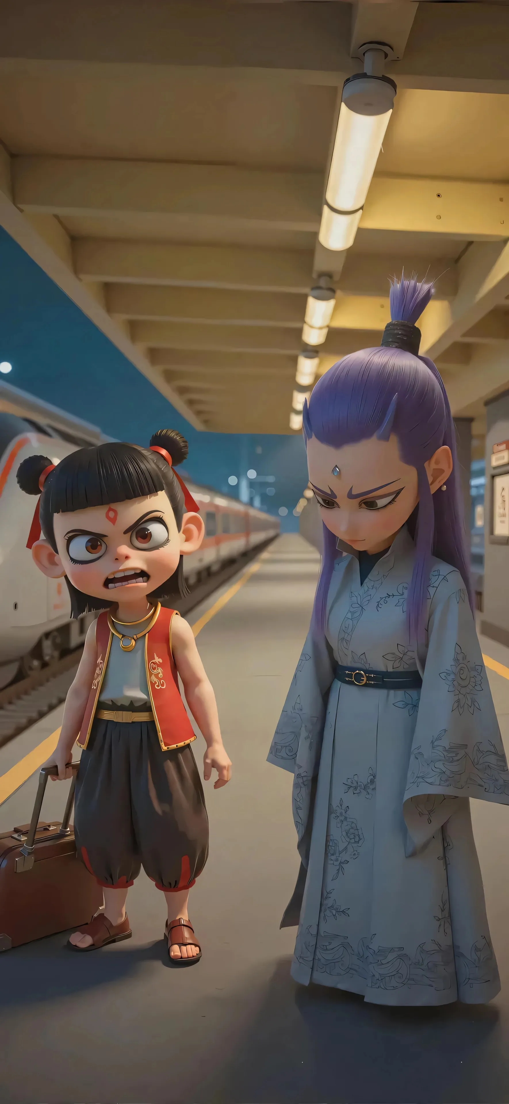 哪吒 敖丙 4K 手机 壁纸 高清 魔童闹海 手机壁纸