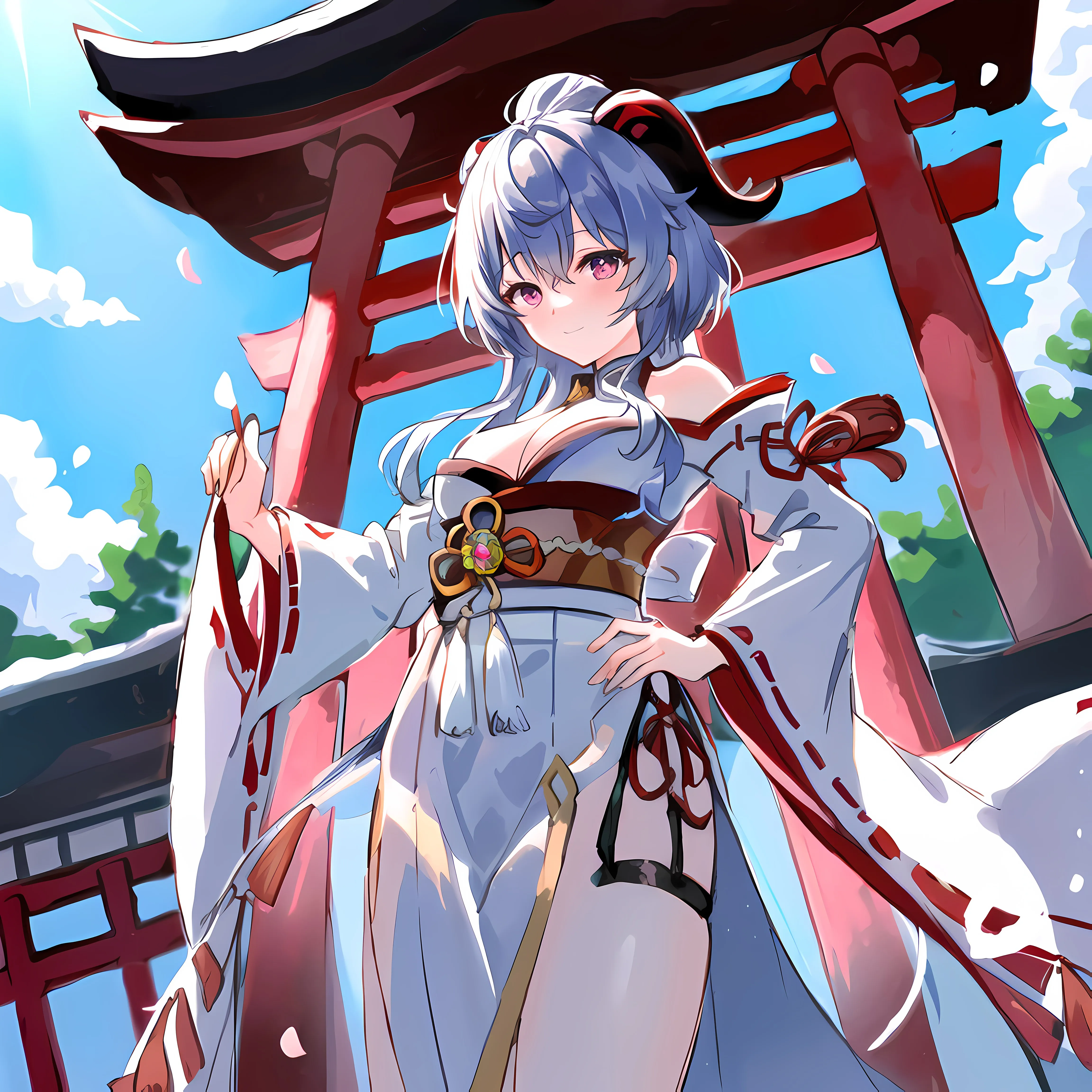 动漫 女孩 原神 艺术 花瓣 手机壁纸 4K壁纸