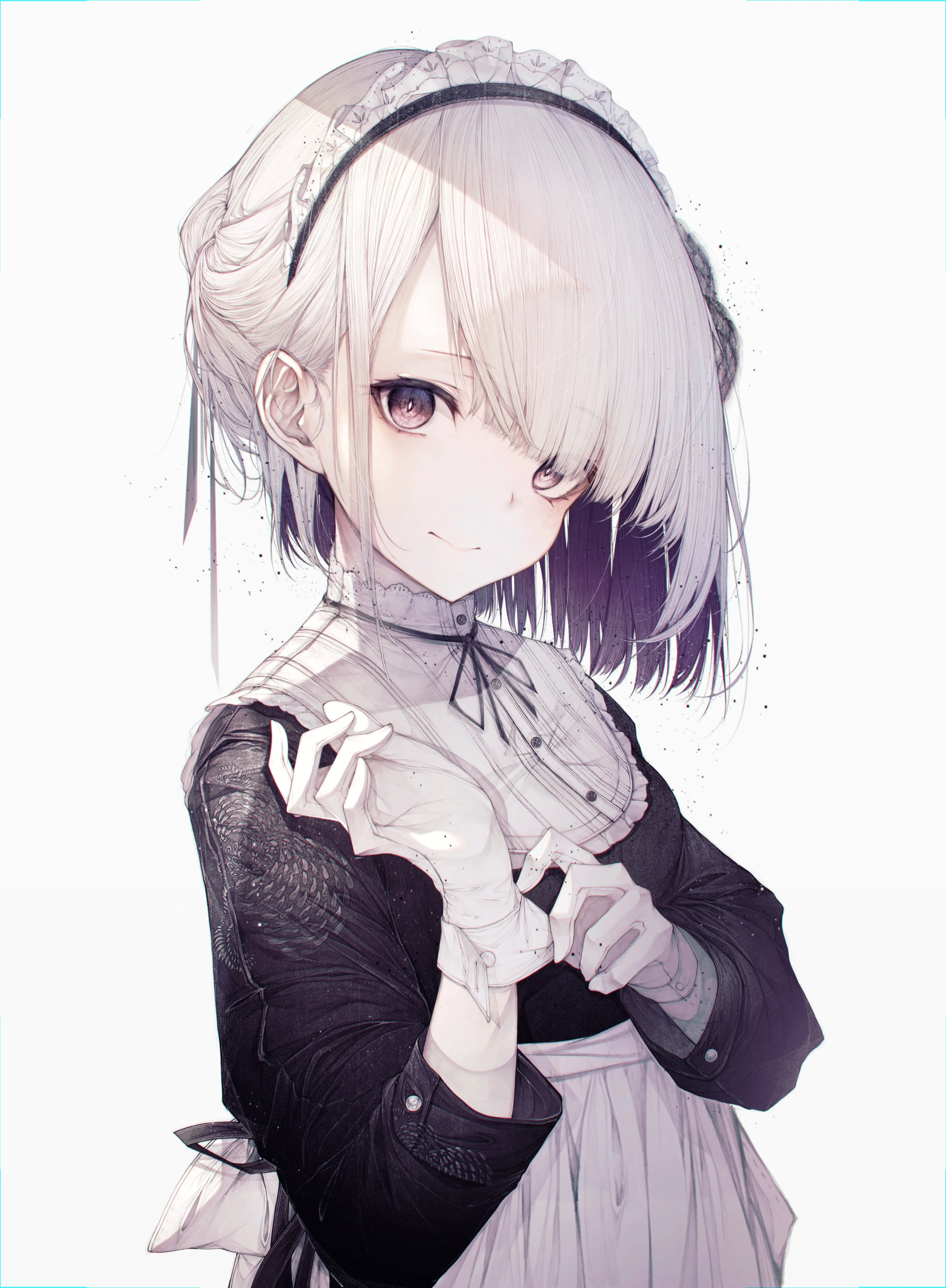 原创人物 动漫 女孩 女仆 小莫 手机壁纸 4K壁纸