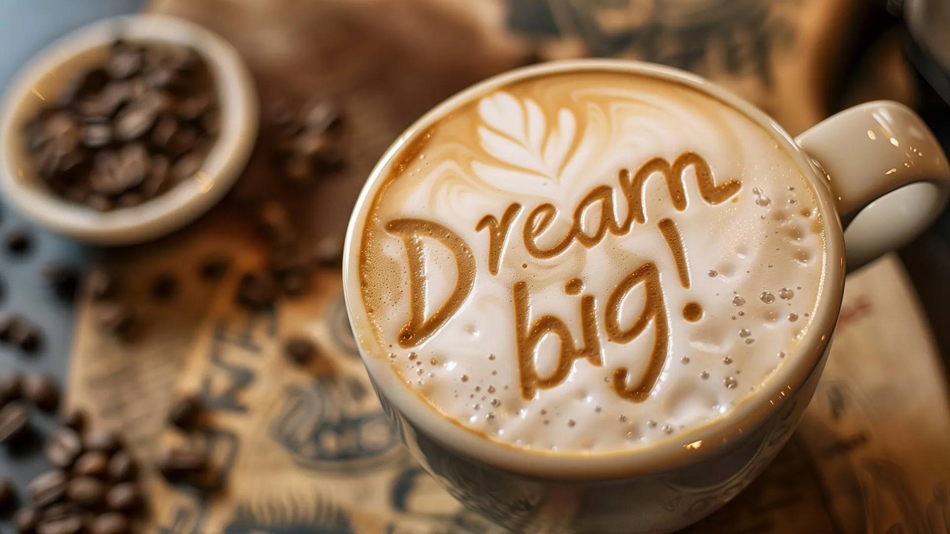 咖啡 杯子 泡沫 乐观 电脑壁纸 4K壁纸