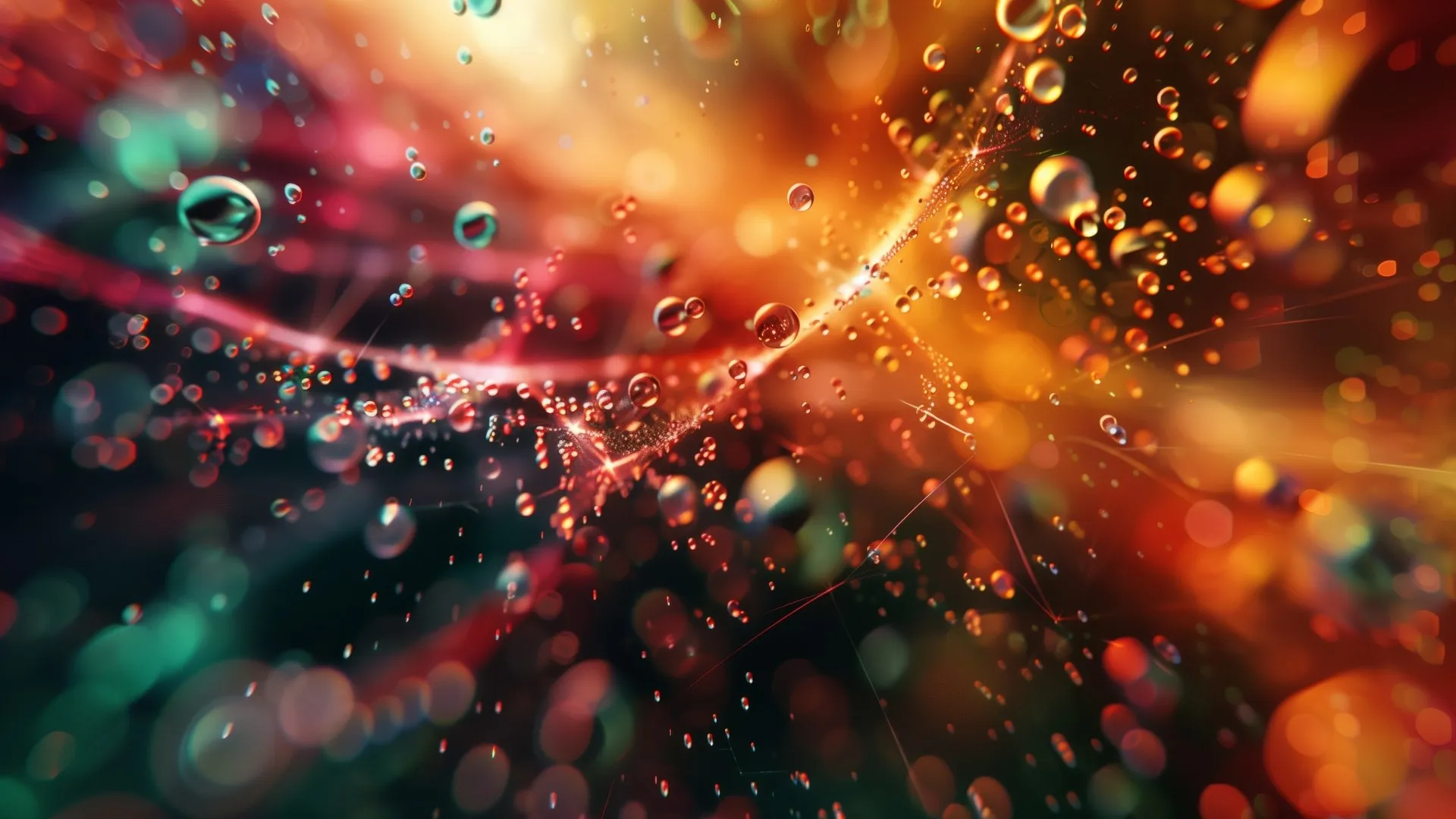 抽象 水珠 溅起 泡沫 电脑贴纸 4K贴纸