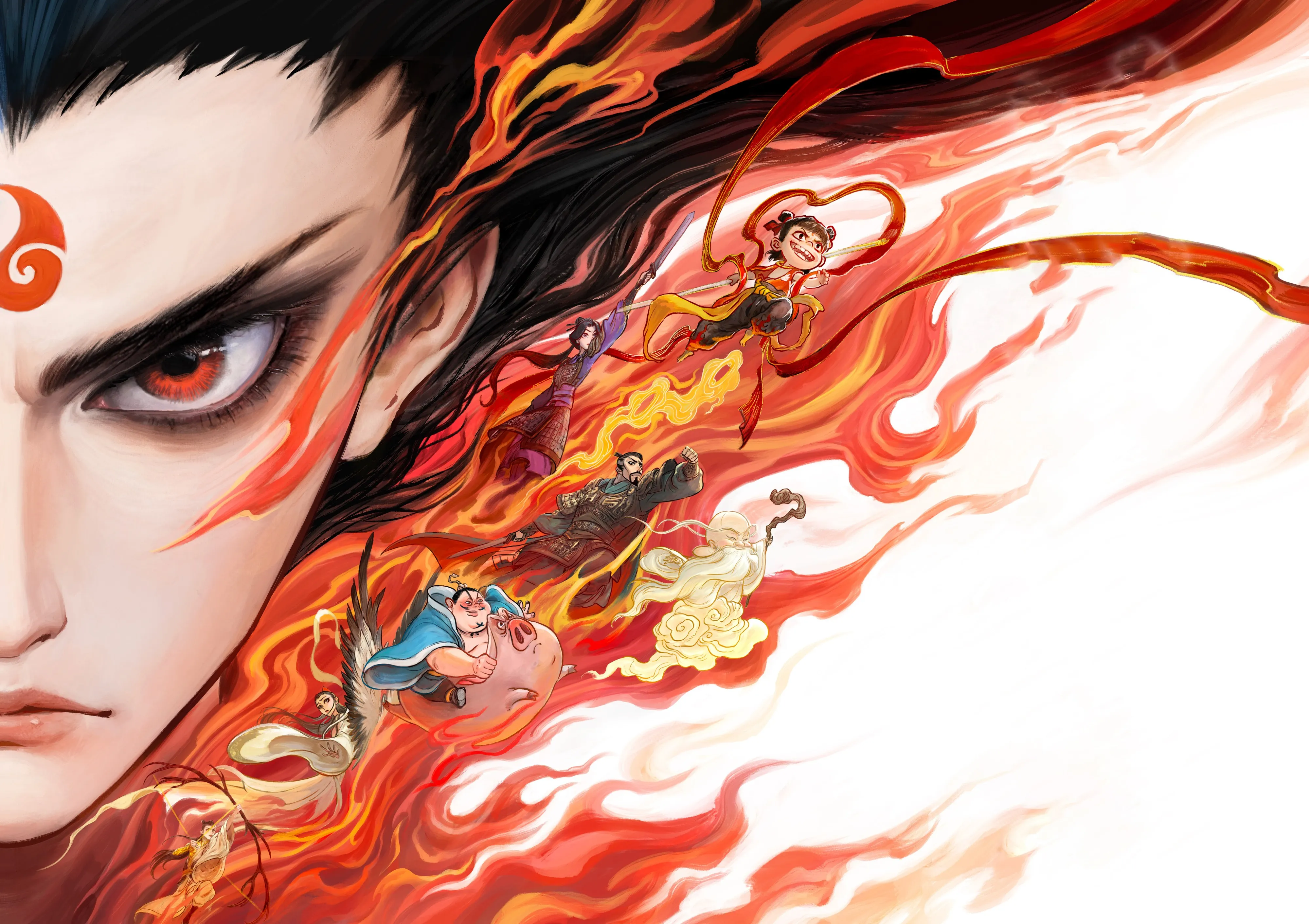 哪吒 三界 往事 高清 海报 4K 壁纸 魔童闹海 4K壁纸