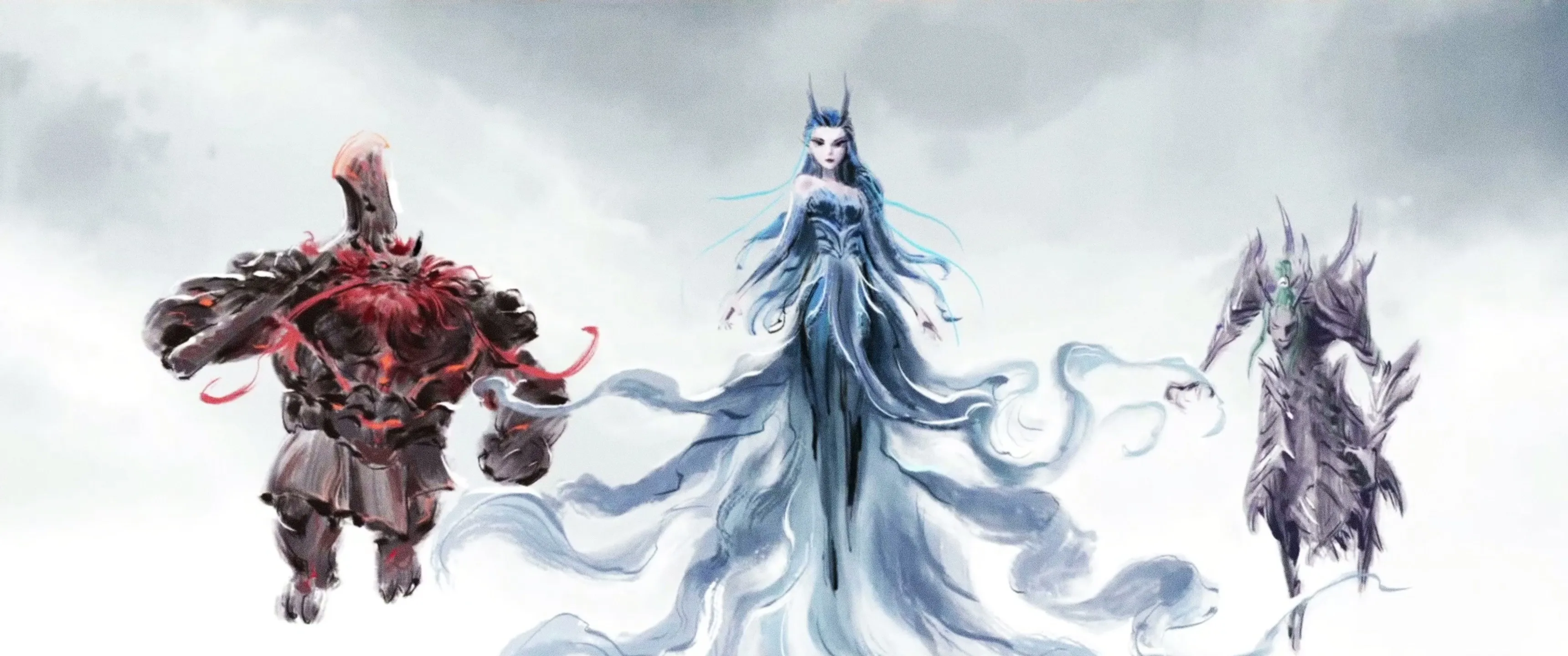 敖闰 敖钦 敖顺 带鱼屏 壁纸 哪吒 魔童闹海 2K壁纸